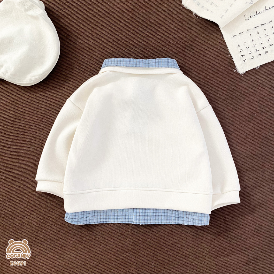 Áo dài TRẮNG phối caro XANH_thumbnail_5