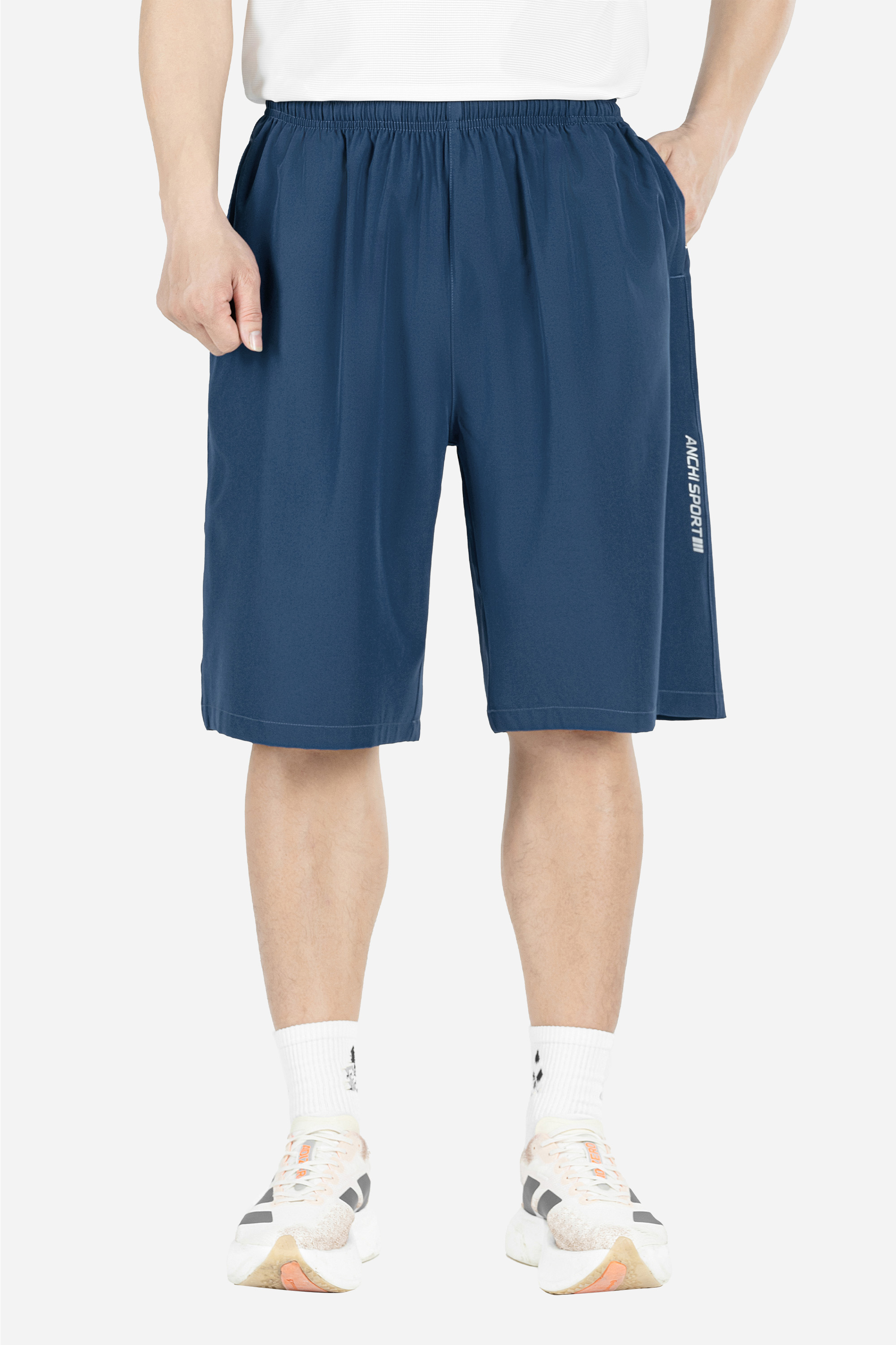 Quần Soọc Gió Exdry Nam Trung Niên ANCHI Dáng Suông Dài Qua Gối