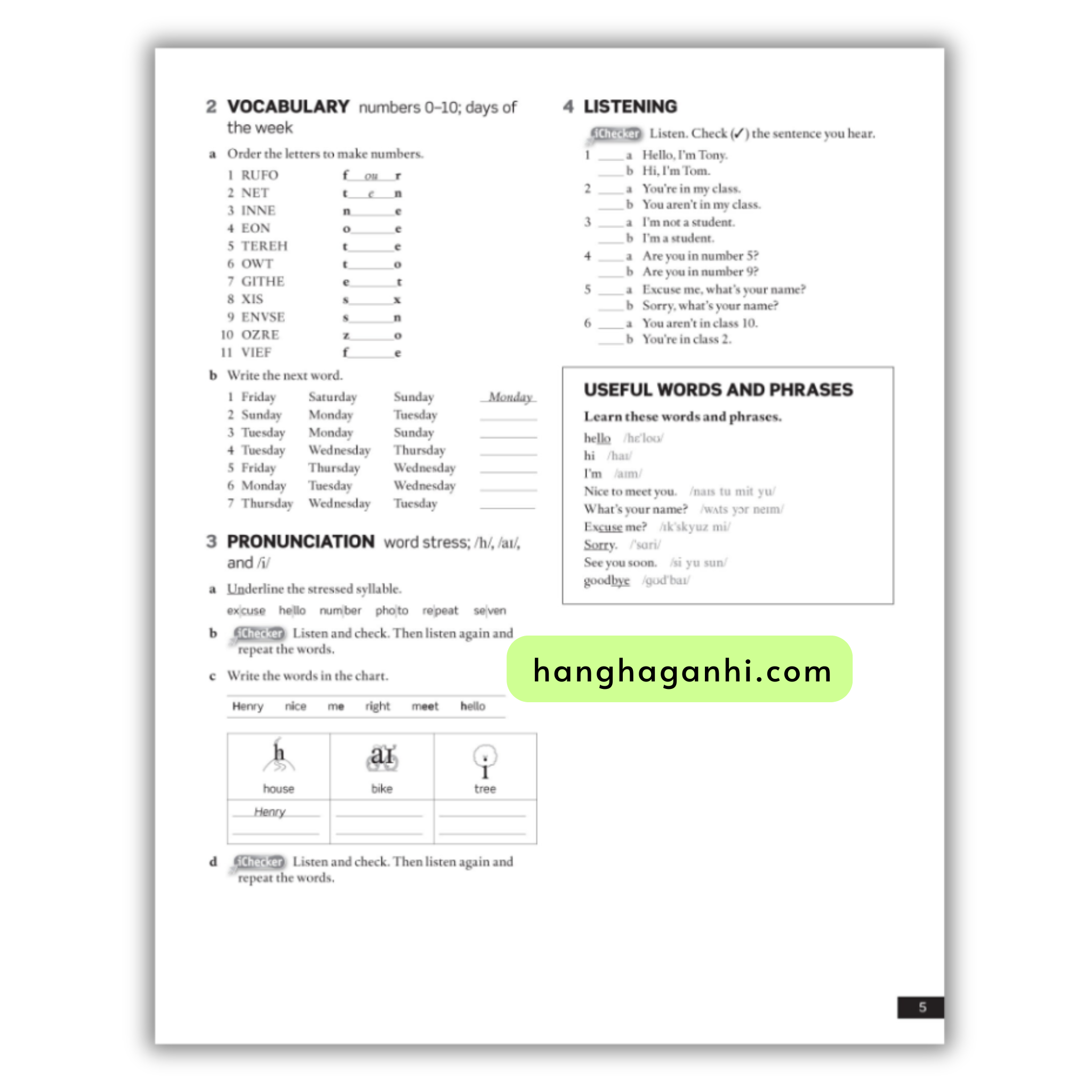 American English File Starter Workbook (Second Edition)_thumbnail_2