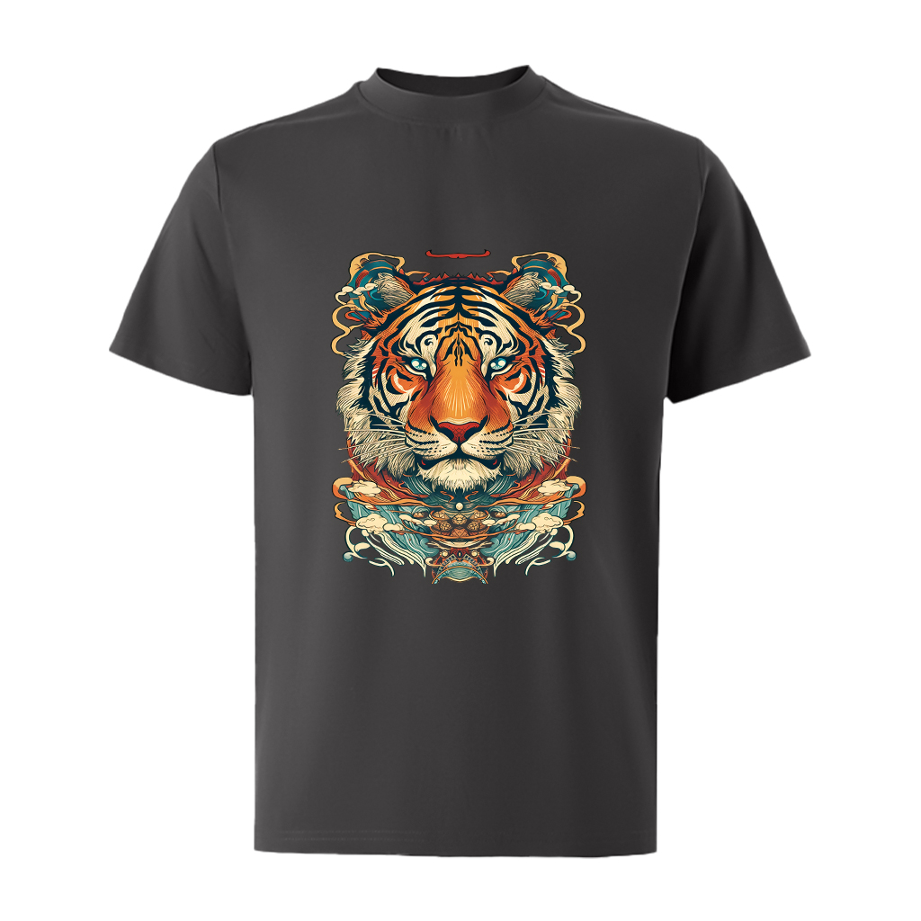 Áo thun nam form rộng 12 con giáp tuổi Dần ATD479 Miucho Iconic cotton cổ tròn in graphic_thumbnail_14