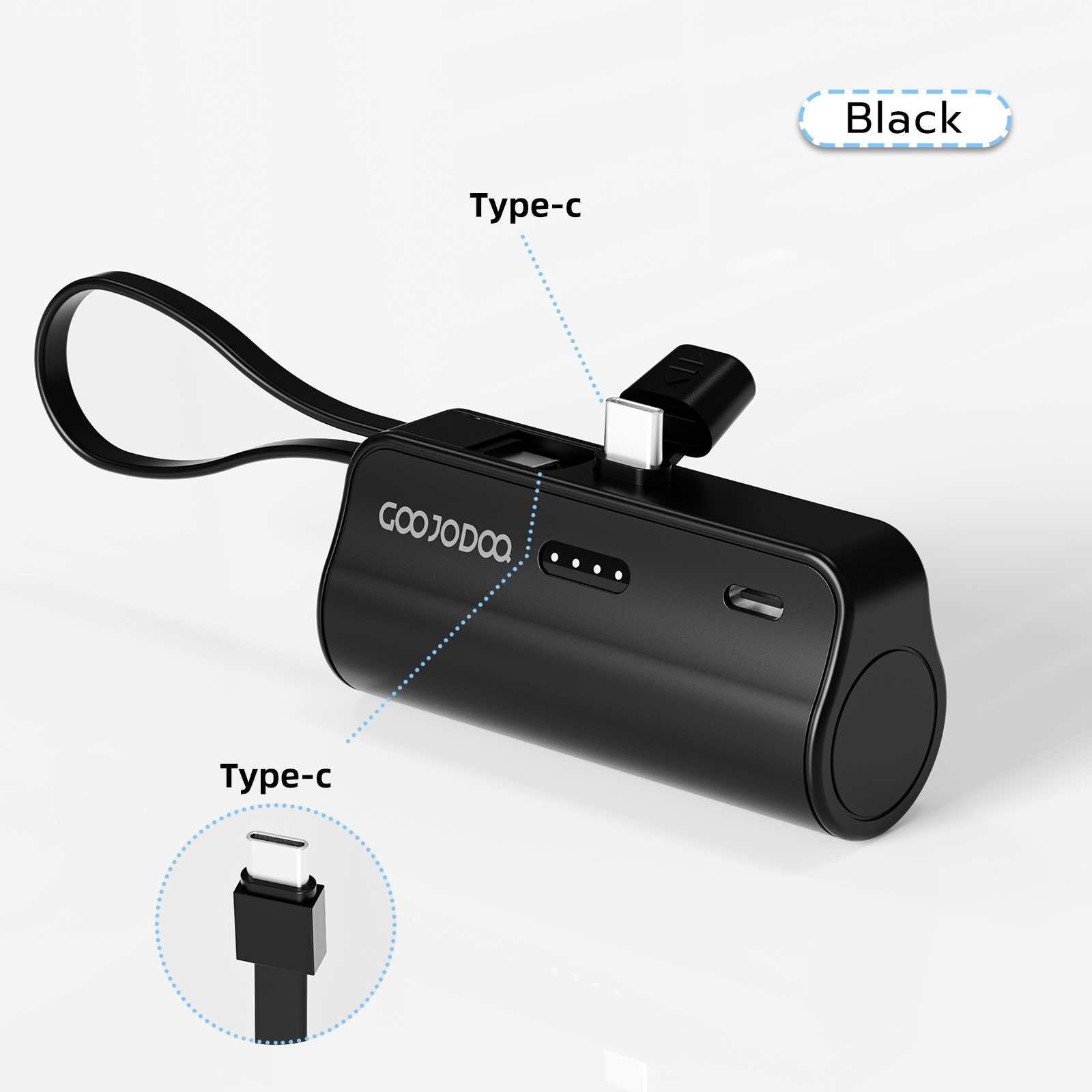 GOOJODOQ 5000mAh Mini Wireless Power Bank