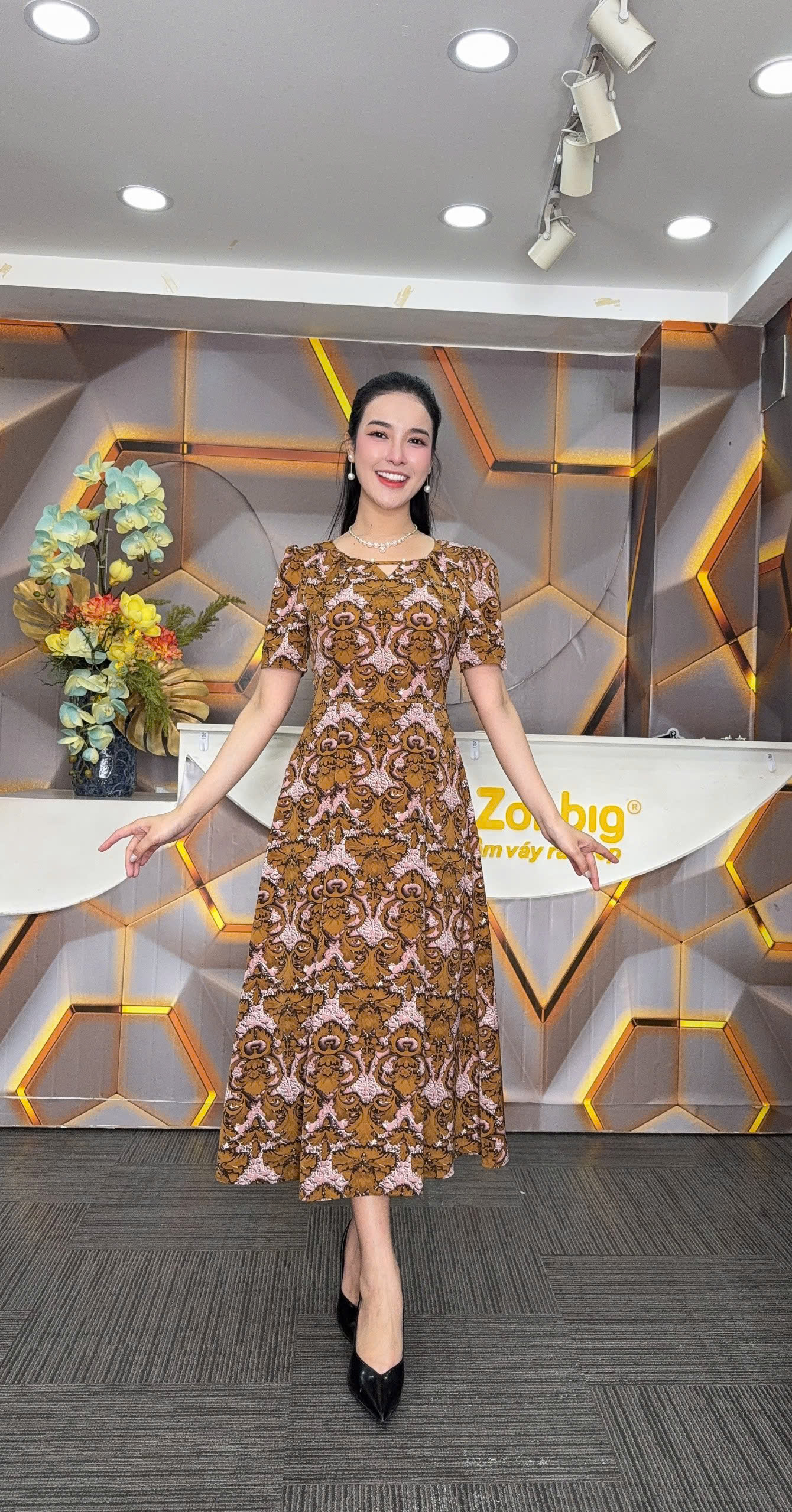 Đầm xòe - Y1953 - Thương hiệu Zonbig_thumbnail_1