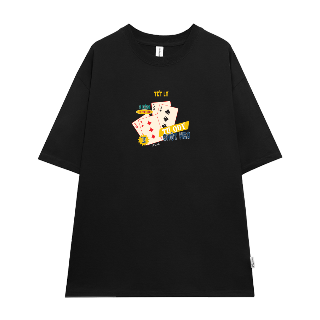 Áo thun TẾT LÀ form rộng cổ tròn chất vải cotton 4c thoáng mát Miucho BST in mix_thumbnail_17