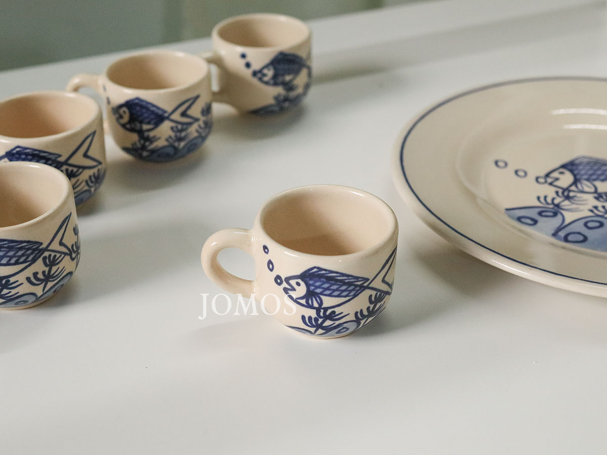 Bộ bình trà gốm sứ họa tiết con cá J000351_thumbnail_2