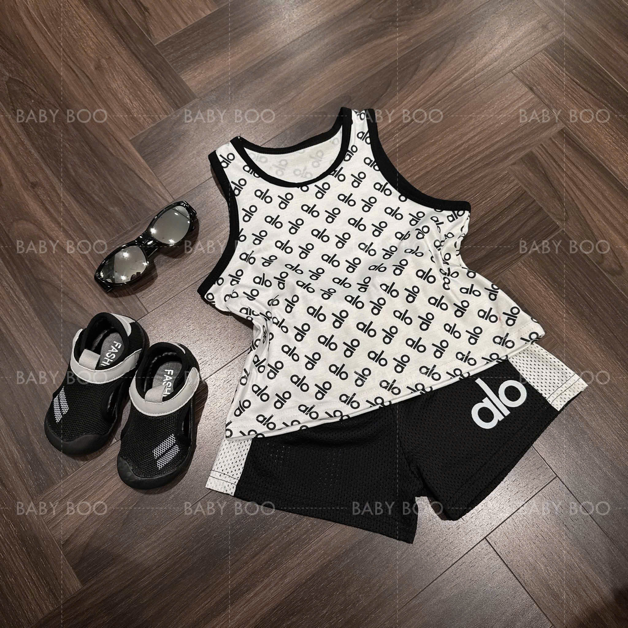 A47 BỘ BA LỖ ALO ALO FULL BỘ ĐEN TRẮNG- A201.619