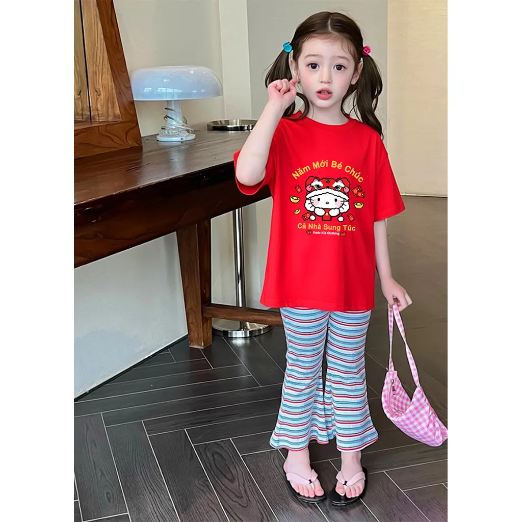 Áo thun kid Kado vải cotton thoáng mát mềm mại cho bé thoải mái cả ngày in mix 2855_thumbnail_6