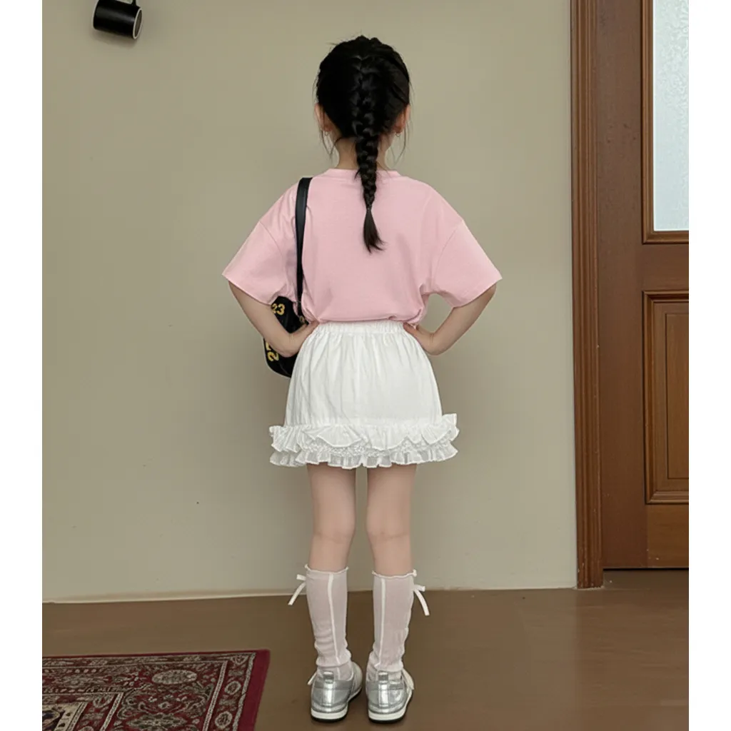 Áo thun form rộng cho bé gái Kado vải cotton co giãn 4 chiều thoáng mát Kitty dễ thương in mix 2887_thumbnail_6