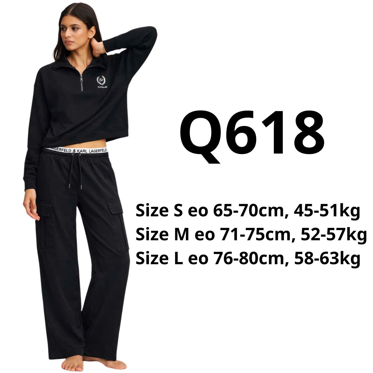 Q618- Quần Kane đen