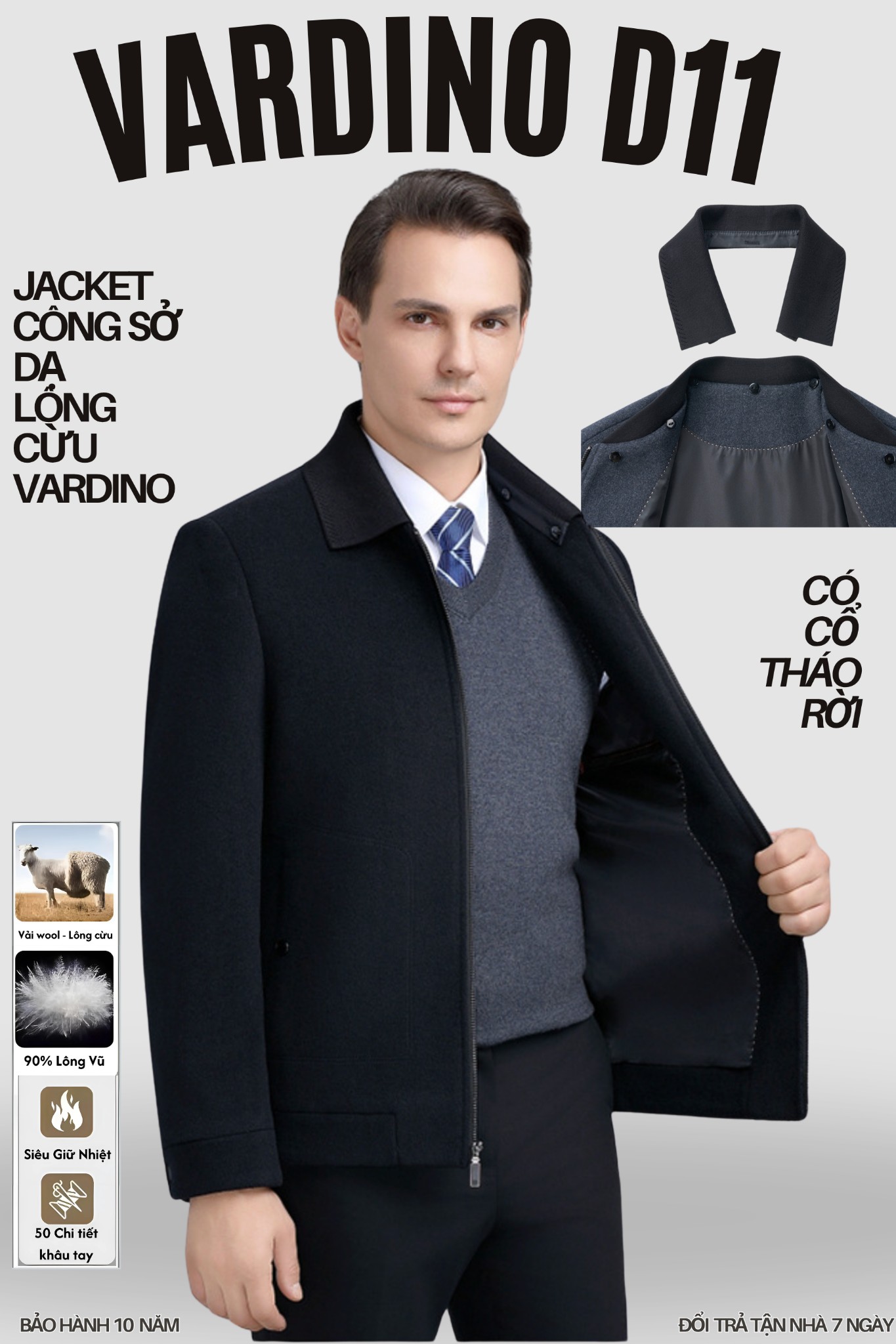 Áo khoác nam 2 cổ VARDINO D11_thumbnail_2