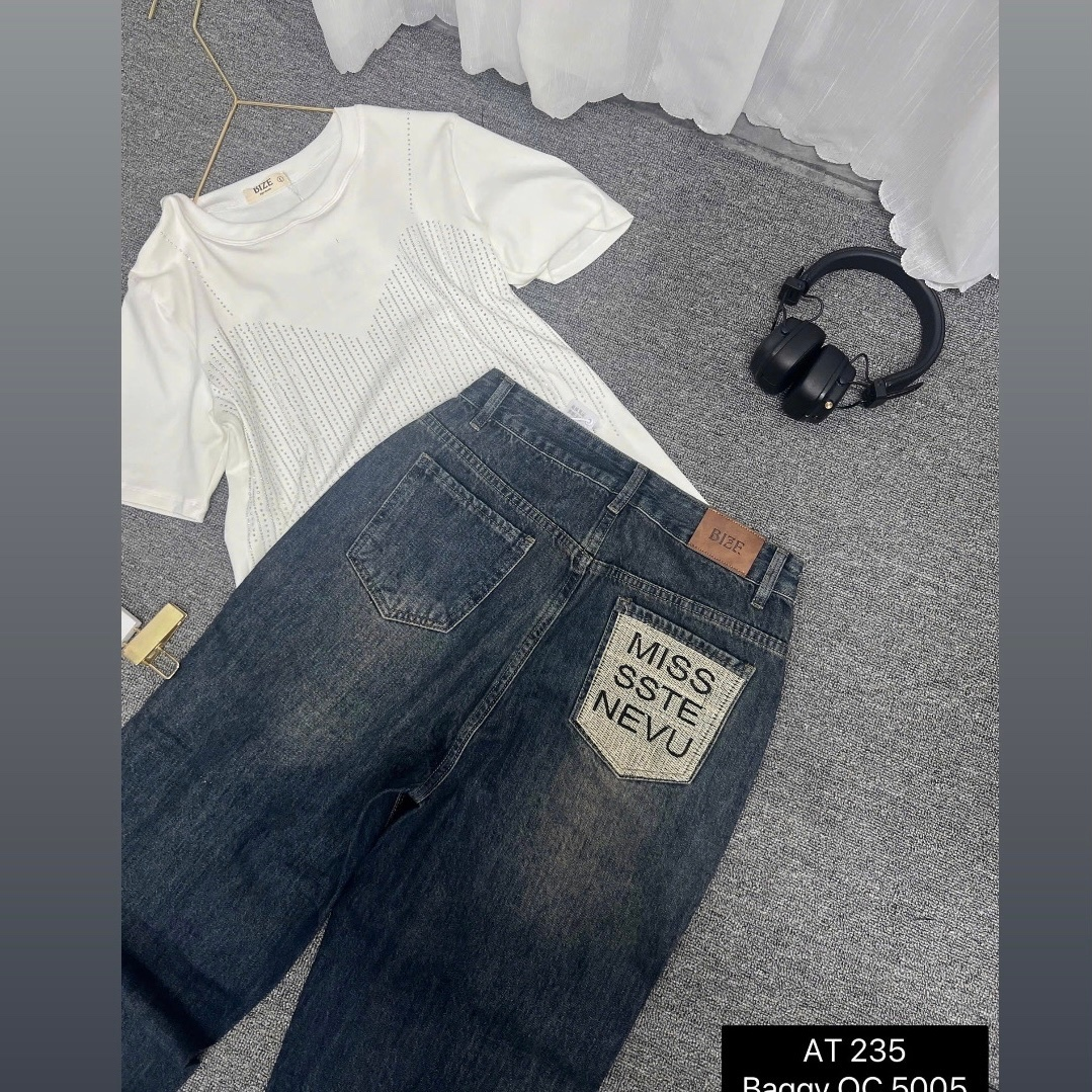 BIGSIZE NỮ - Quần jean baggy túi thêu dành cho nàng béo từ 55-90kg V-QJ5005_thumbnail_5