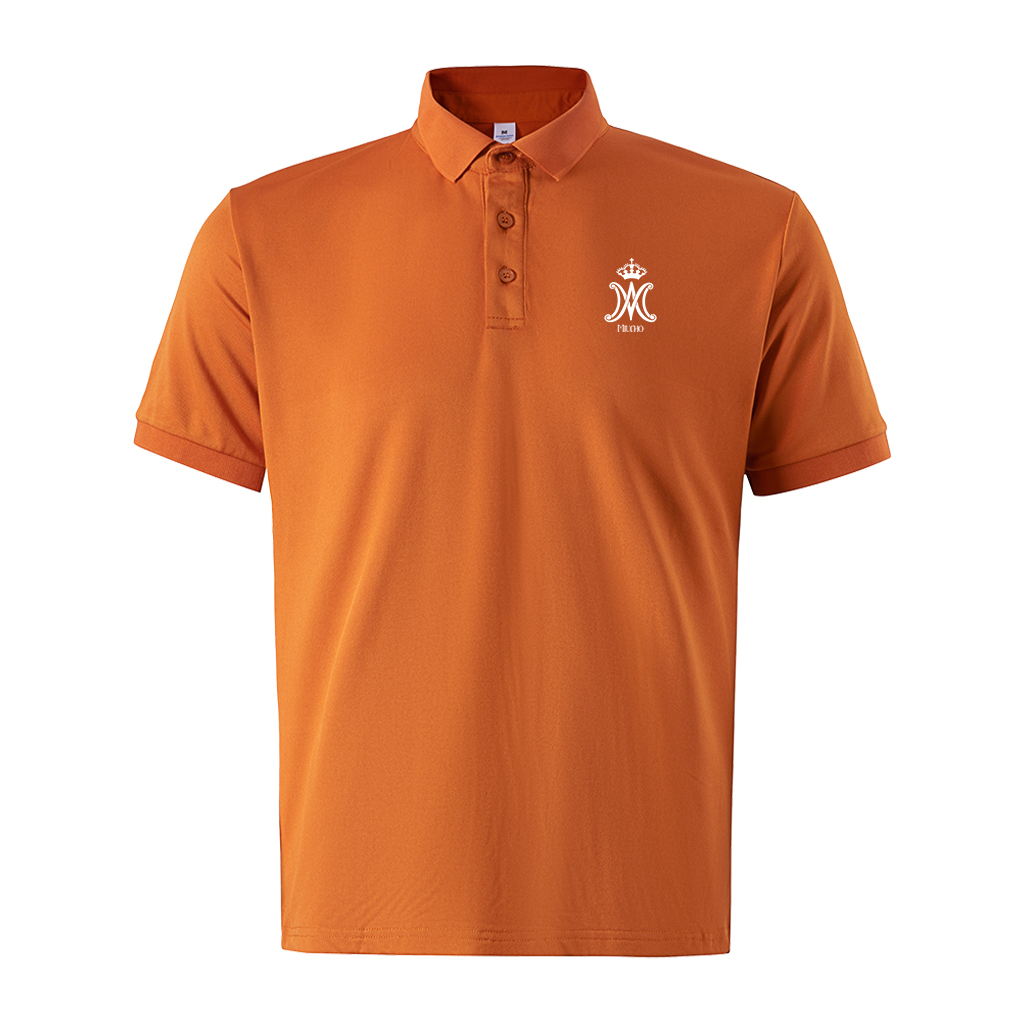 Áo polo nam form vừa 1864 Miucho Iconic vải cá sấu đứng form thoáng mát in basic_thumbnail_0