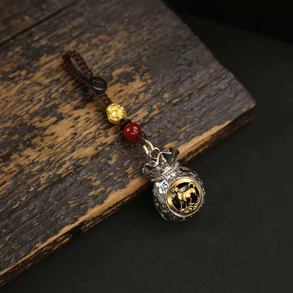 Móc khóa 12 Con Giáp - Túi Tiền Thần Tài Xoay_thumbnail_9