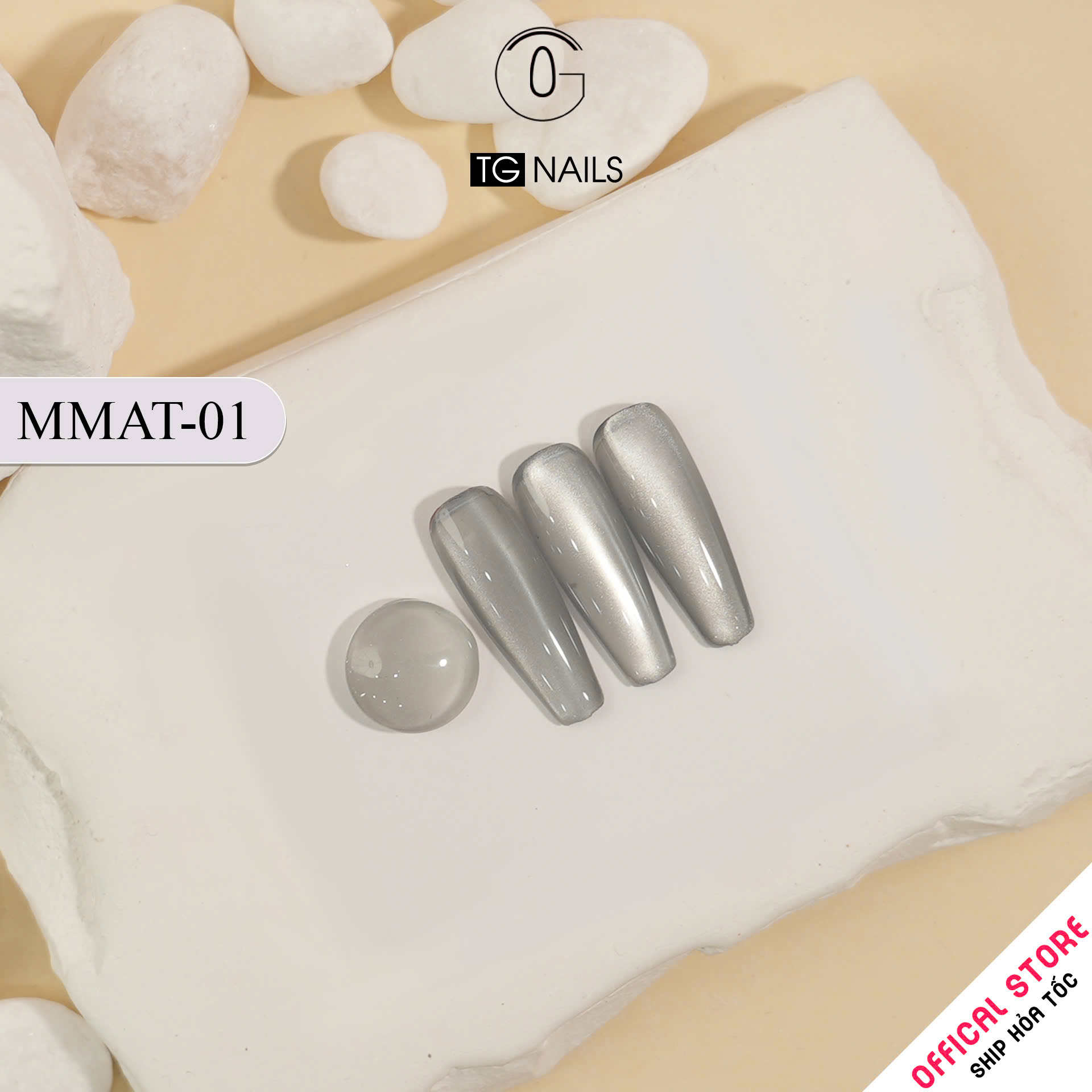 Sơn móng gel TG. Dung tích: 15ml/ lọ. Nhãn hàng TG nail.