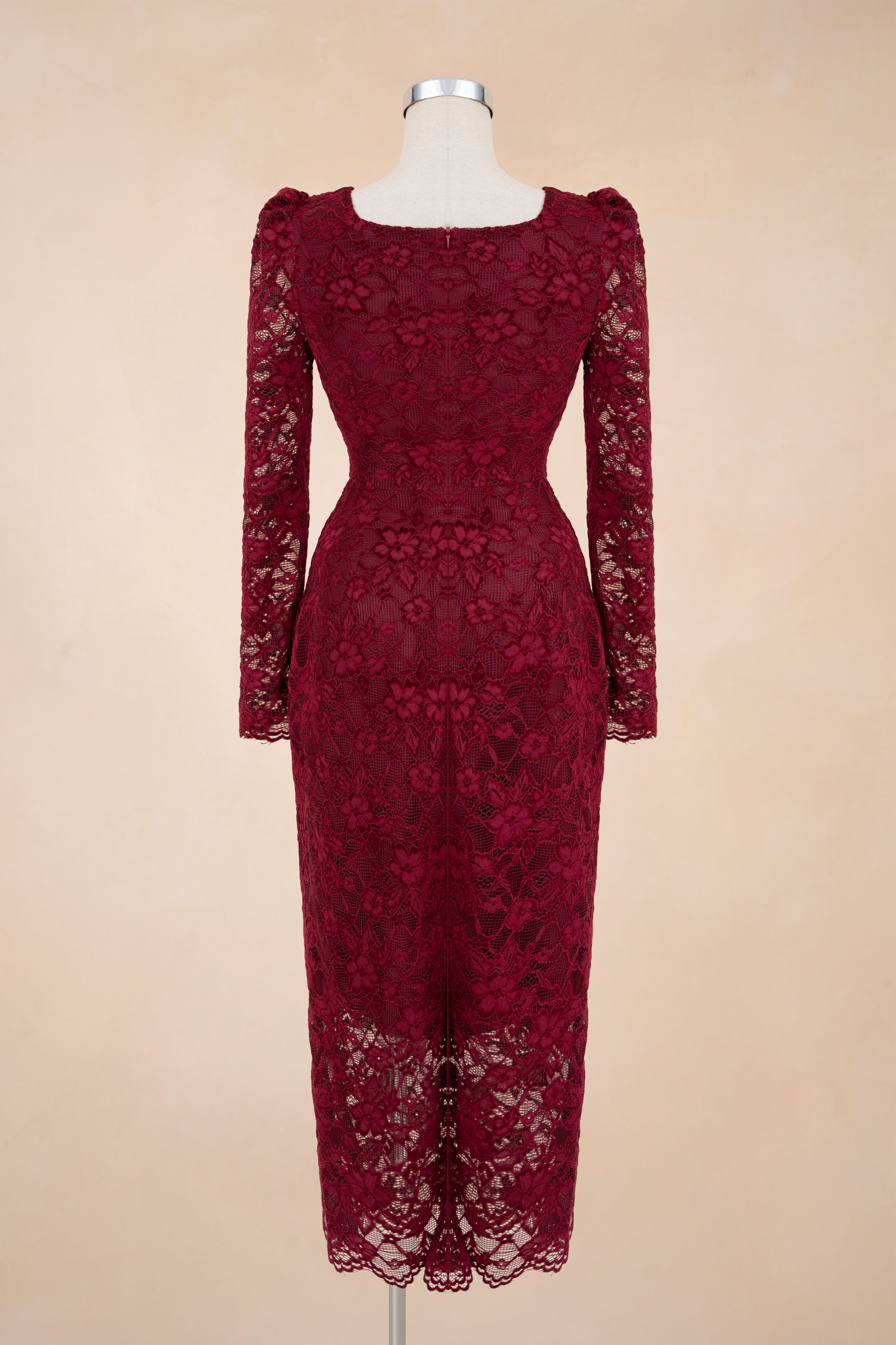 Đầm Suông Hoa Cổ Vuông Tay Dài_thumbnail_6