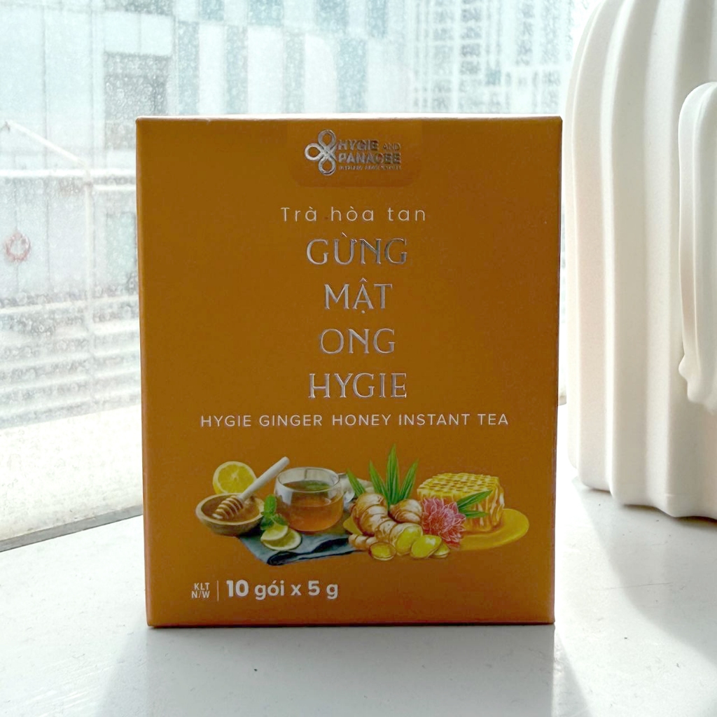 Trà cắm trại với gừng và mật ong hòa tan Hygie - Hộp 10 gói x 5g_thumbnail_2
