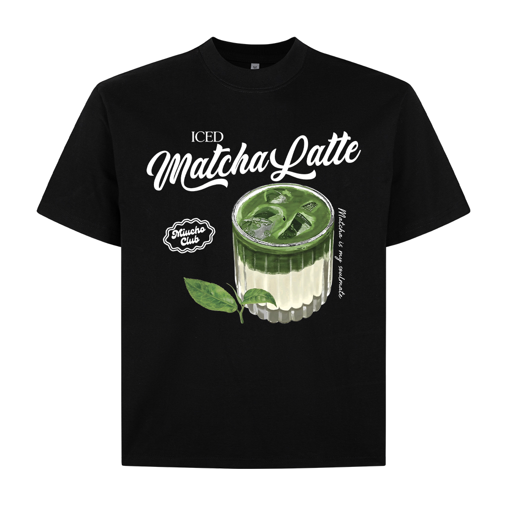 Áo thun boxy matcha latte 2264 Miucho cổ tròn vải cotton 2 chiều cổ tròn dày dặn đứng form in mix_thumbnail_0