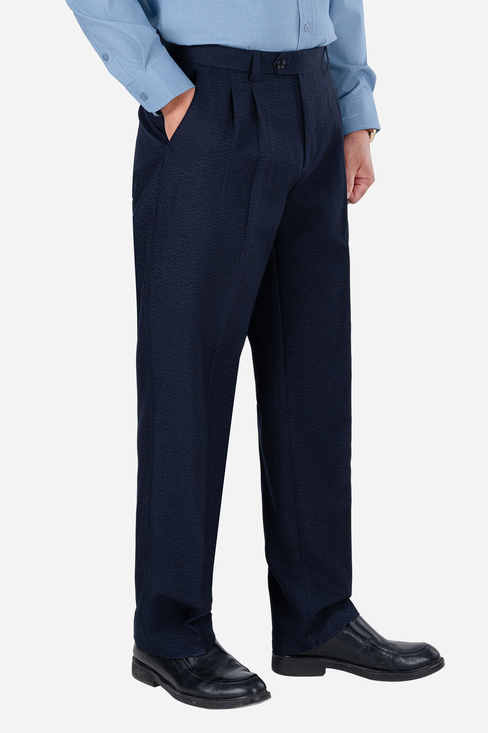 Quần Âu 2 Li Nam Trung Niên ANCHI Vải Đốm Cao Cấp Phom Suông Ống Rộng_thumbnail_11