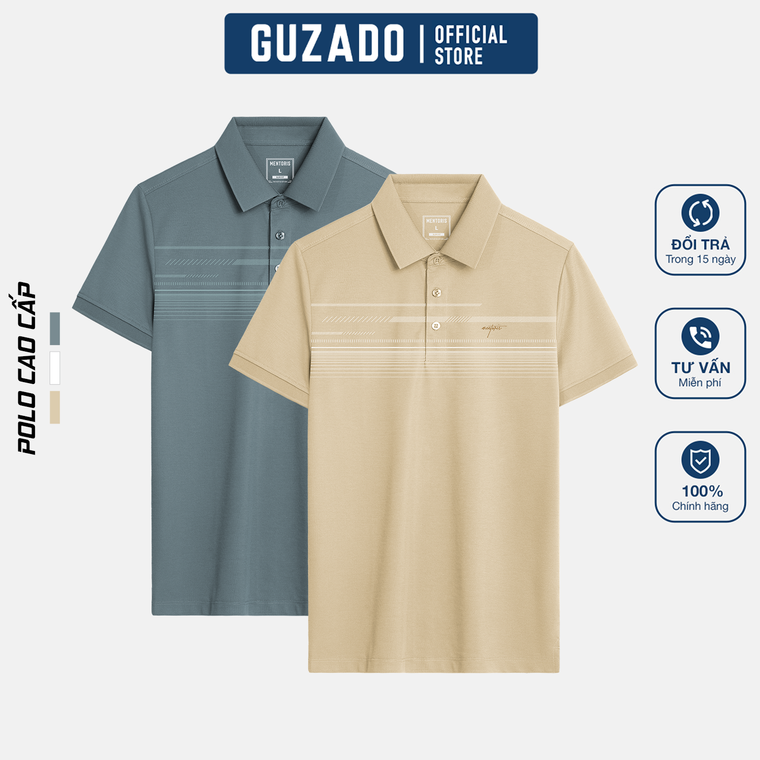 Áo Polo Nam Guzado Form Slim Fit Vải Cotton MPL2513S_thumbnail_8