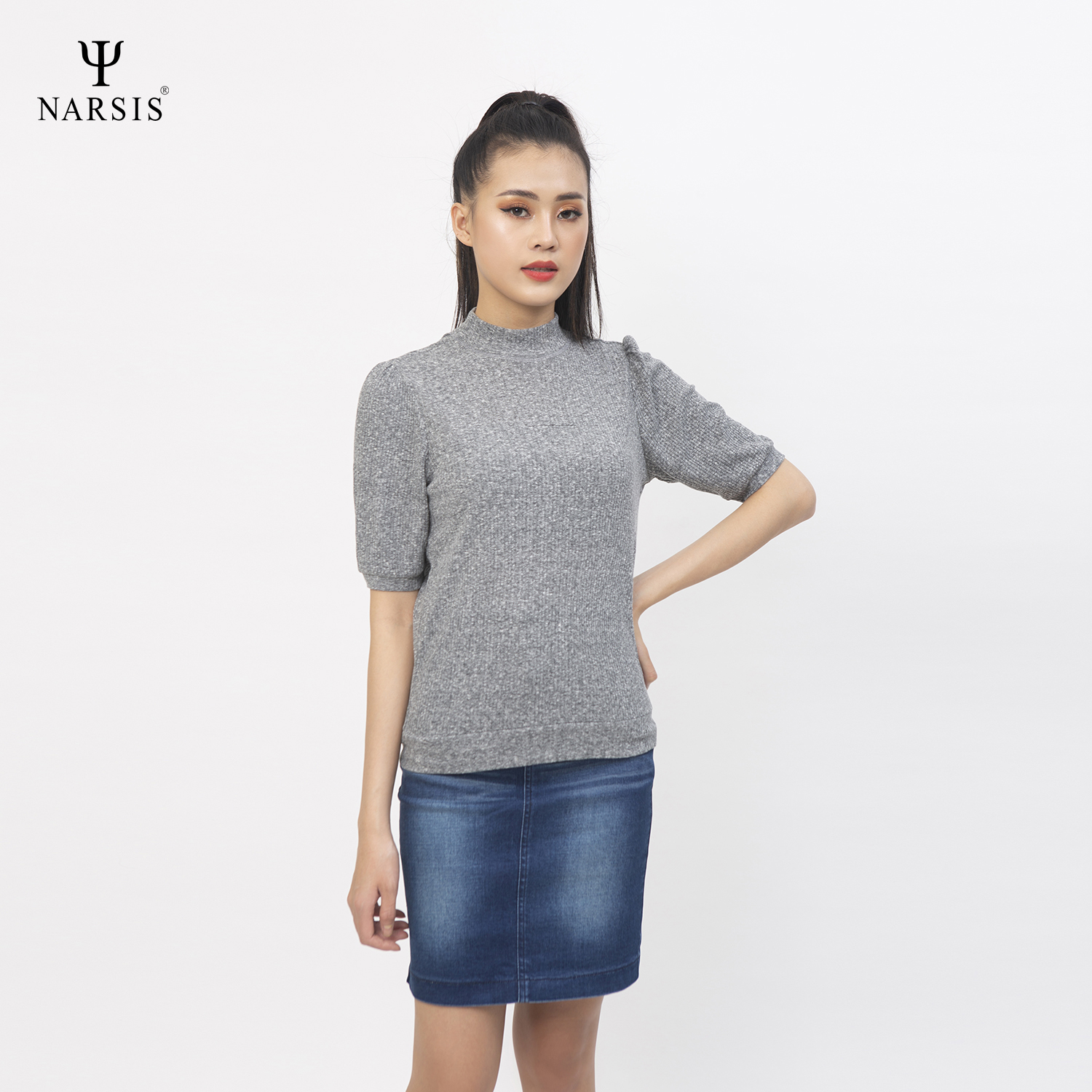 ÁO THU ĐÔNG NỮ L0083 NARSIS VẢI LEN COTTON ẤM ÁP, THOÁNG MÁT, GIỮ ẤM TỐT, MỀM MẠI_thumbnail_3