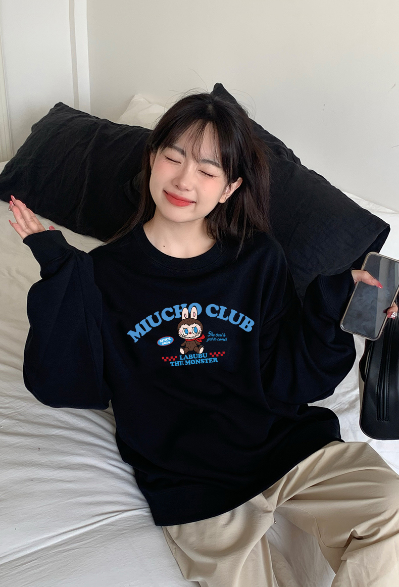 Áo sweater labubu dày dặn STD1400 Miucho vải nỉ chân cua tay dài in mix_thumbnail_2