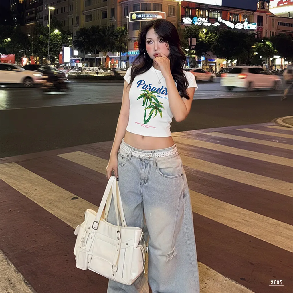 Áo baby tee nữ mùa hè form ôm slim fit Beezy 3605_thumbnail_5