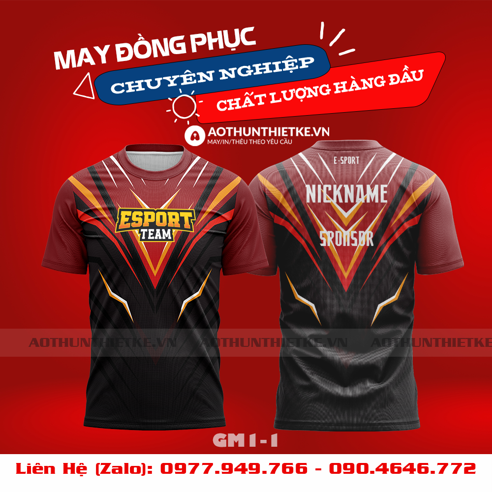 Mẫu Áo Game Thủ Esports Thiết Kế - TKGM95
