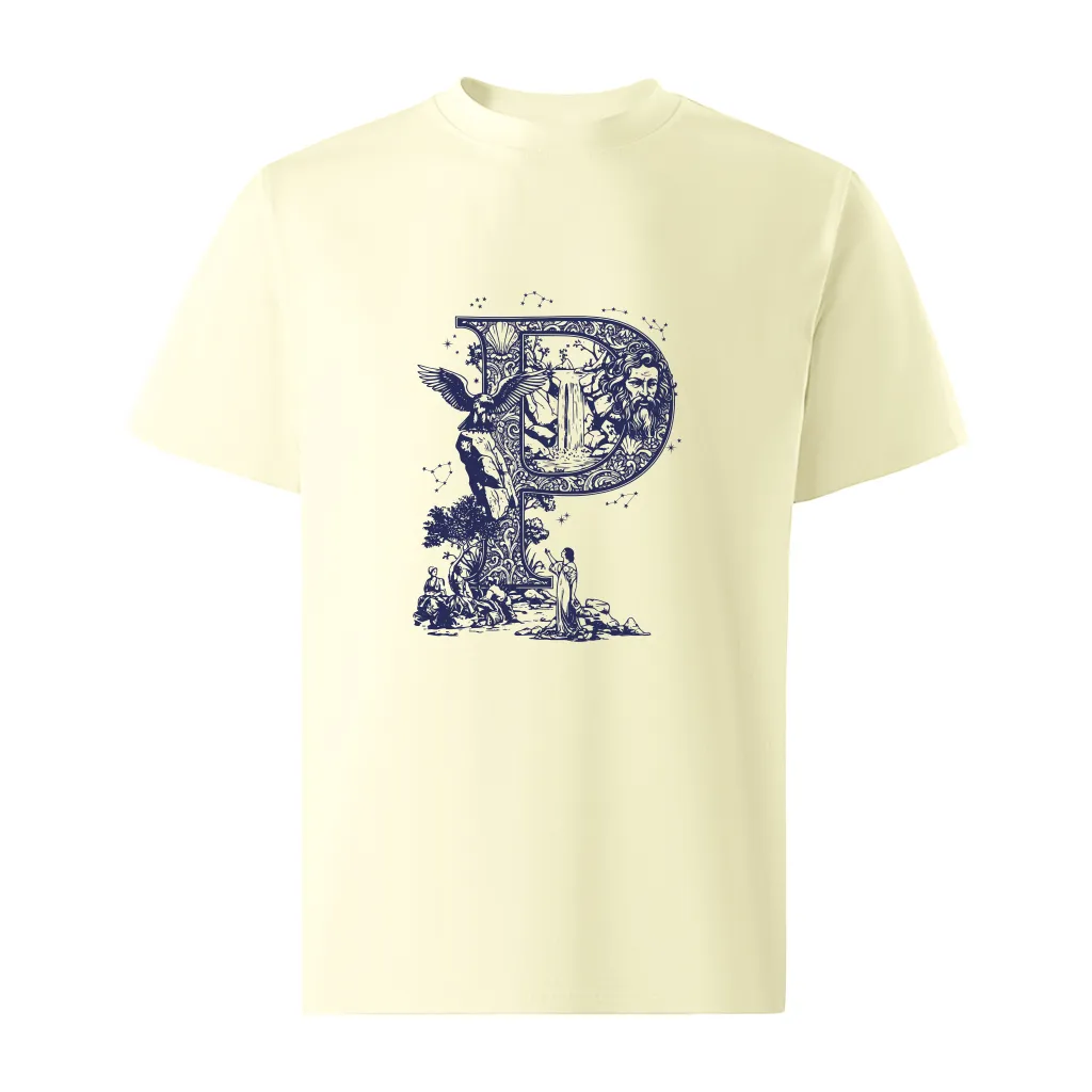 Áo thun nam form oversize Miucho Iconic vải cotton dày dặn thoáng mát chữ cái P nhiều màu 2761_thumbnail_10