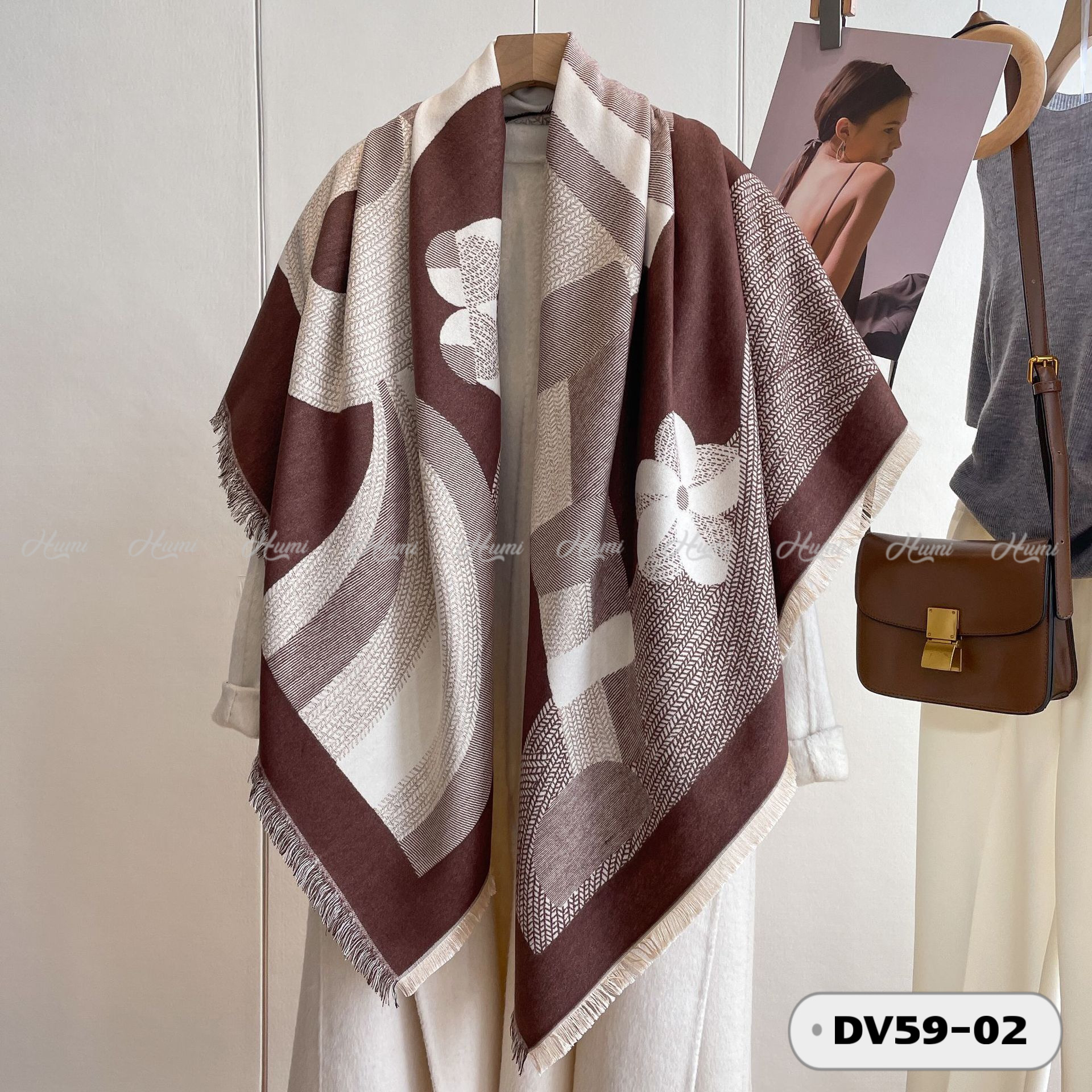 KHĂN CASHMERE VUÔNG 130x130CM (DV59-02)