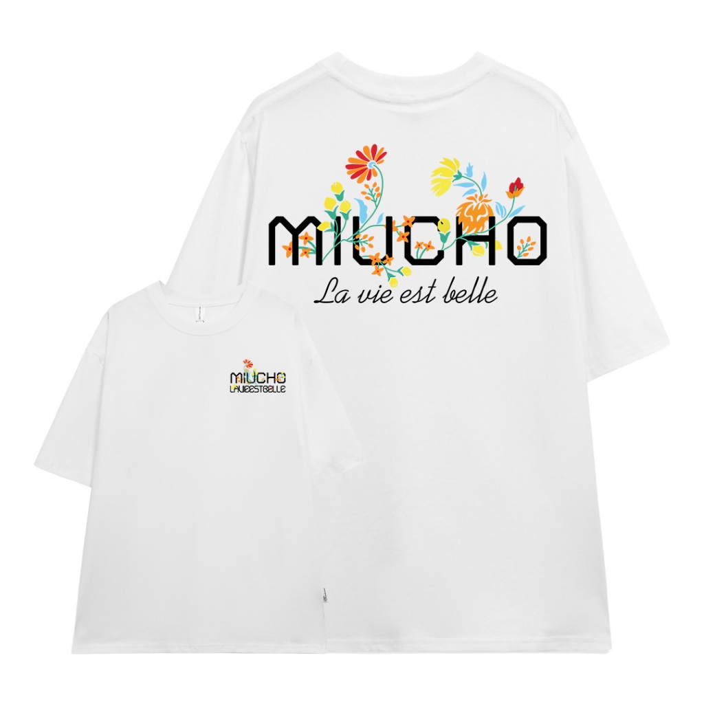 Áo thun form rộng unisex local brand ATD1078 Miucho tay lỡ cổ tròn in mix_thumbnail_15