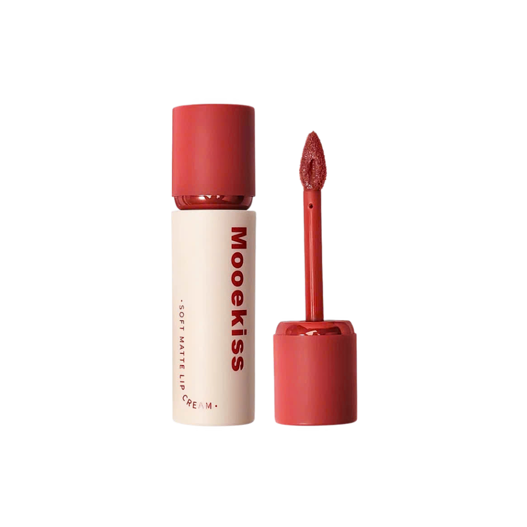 [MOOEKISS] Son kem lì Mooekiss Soft Matte Lip Cream nắp đỏ 3g