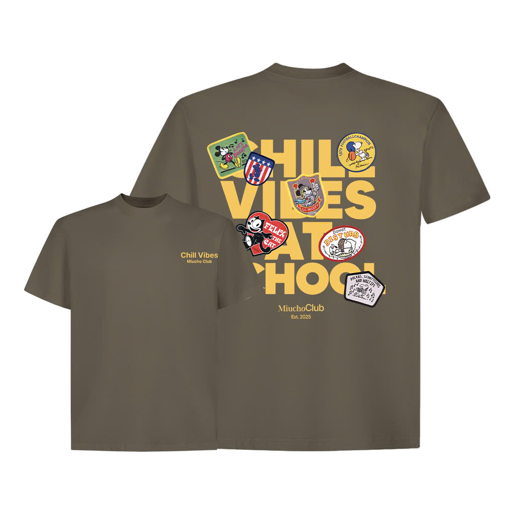 Áo thun boxy chill vibes AXD2434 Miucho cổ tròn vải cotton 2c 250gsm đứng form in mix_thumbnail_11