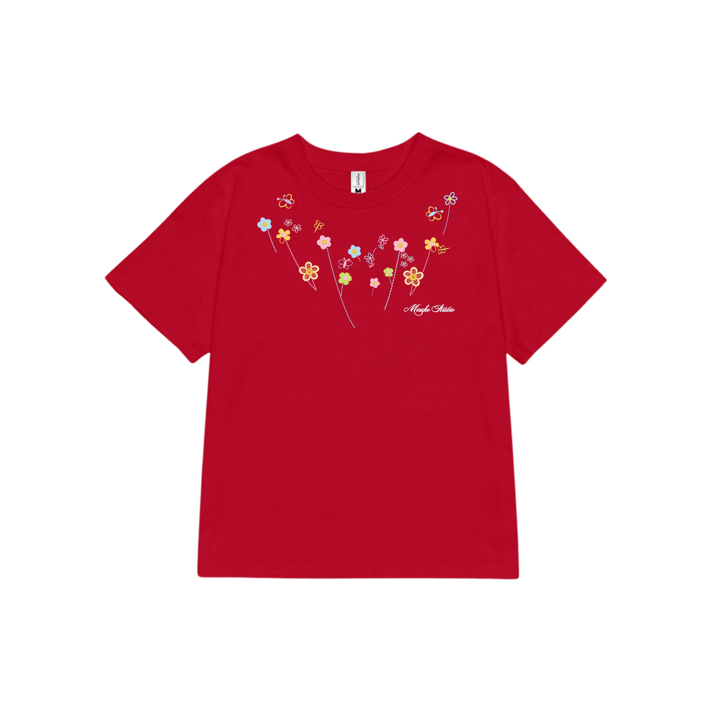 Áo baby tee nữ chuẩn form tôn dáng Miucho vải cotton co giãn 2 chiều thoáng mát cổ tròn in mix 2652_thumbnail_9