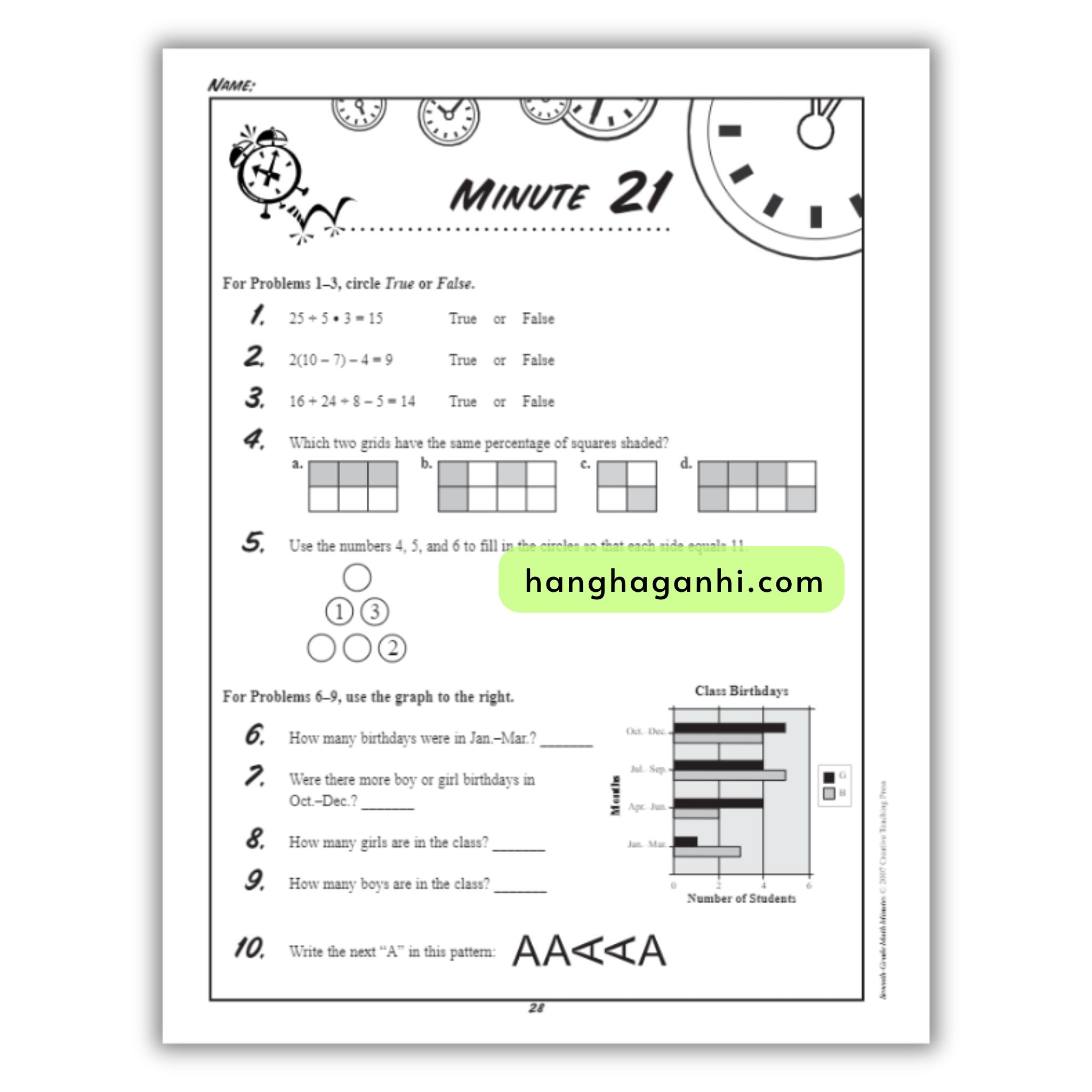 Math Minutes Grade 7- Sách Toán Tiếng Anh cho bé lớp 7_thumbnail_3
