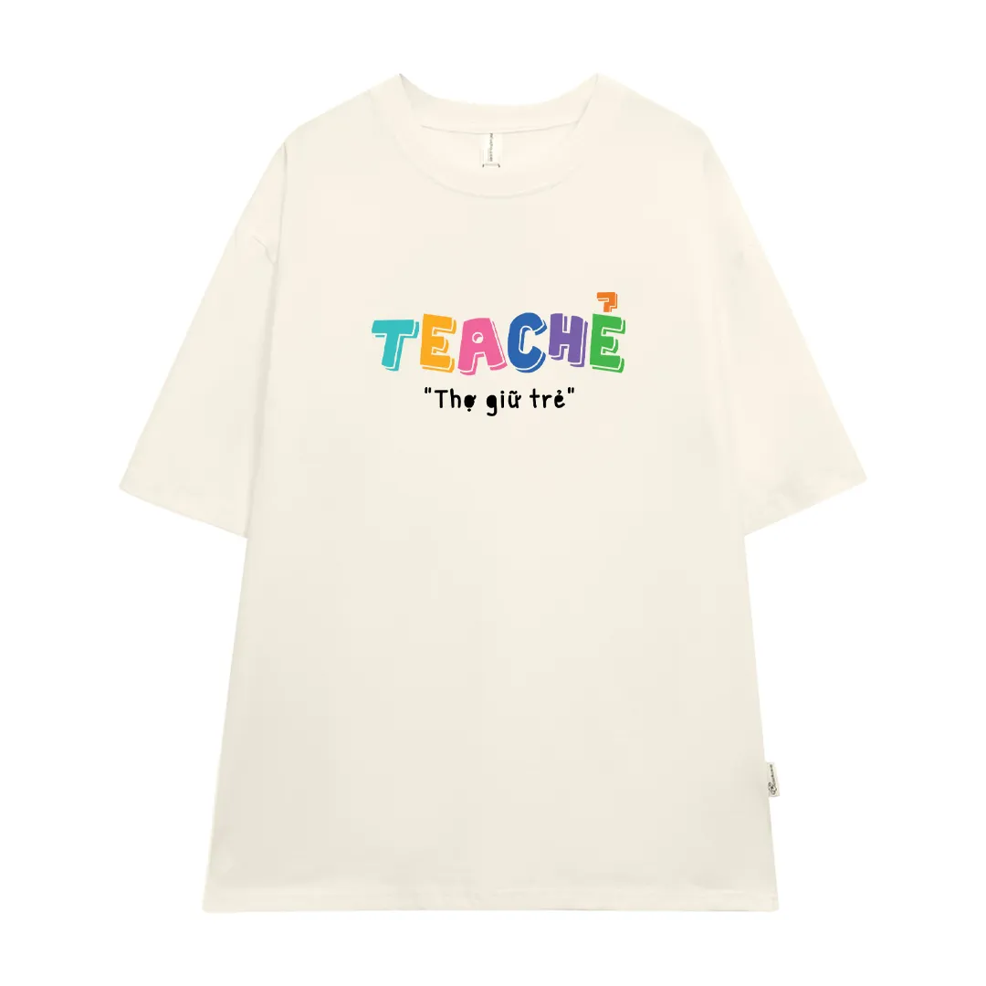 Áo thun unisex form rộng Miucho Club chất vải mềm mại thoáng mát in chữ basic Thợ giữ trẻ 2858_thumbnail_11