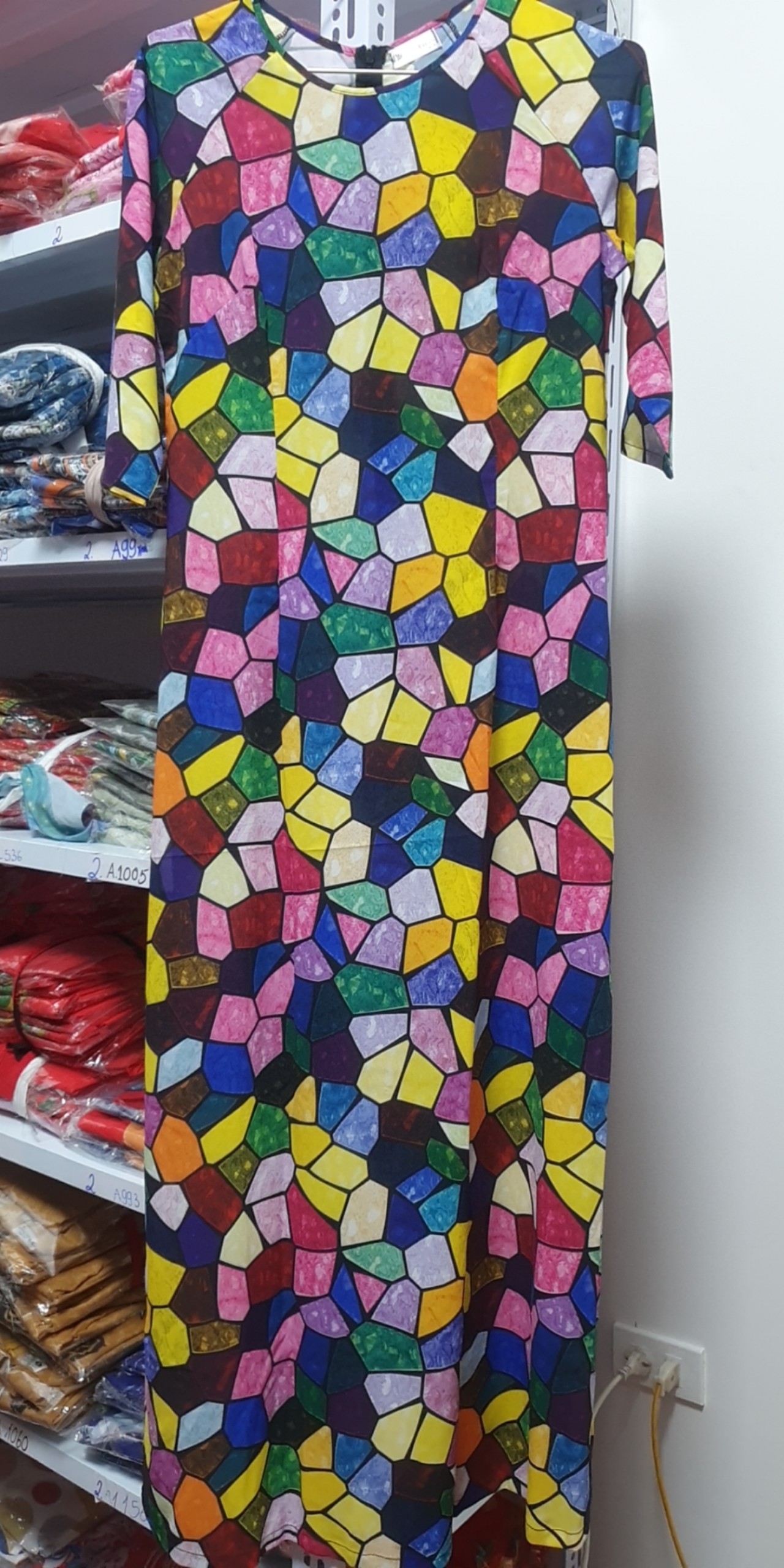 A217 áo dài ngũ sắc