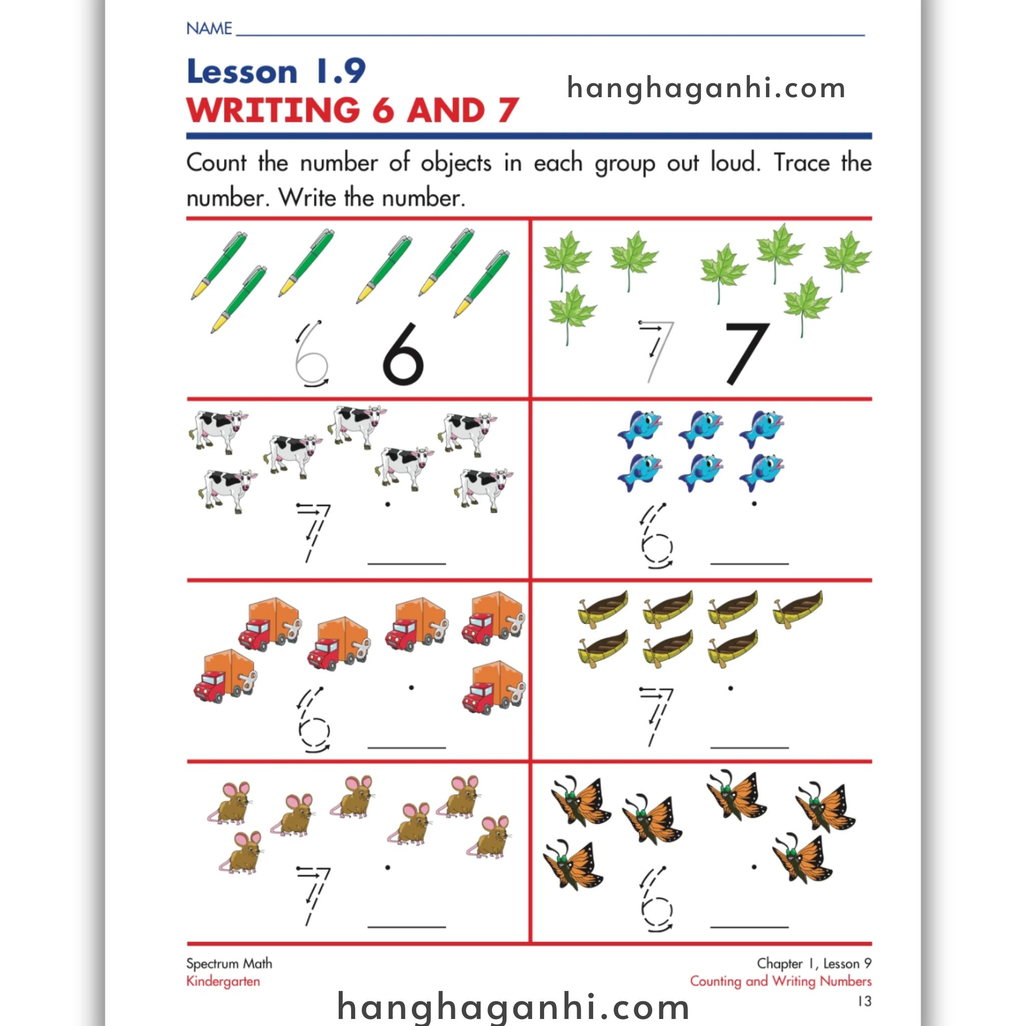 Spectrum Math Workbook Grade K- Sách Toán Tiếng Anh cho bé tiền tiểu học_thumbnail_4