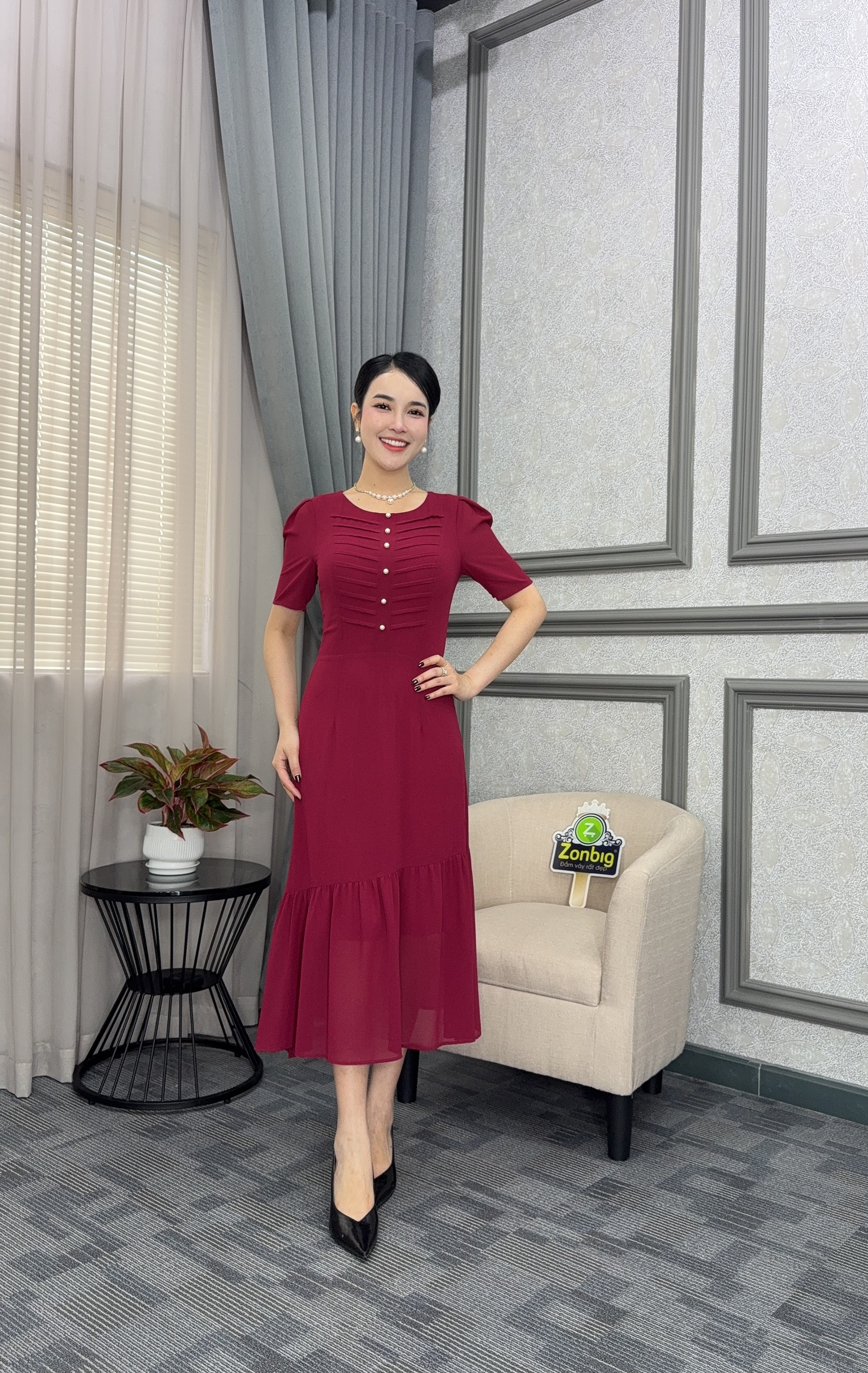 Đầm xòe - Y1889 - Thương hiệu Zonbig