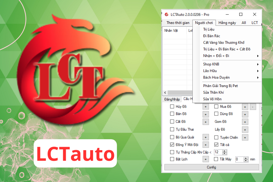 LCTauto - Auto Tốt Nhất Cho Các Sever Game TLBB Private