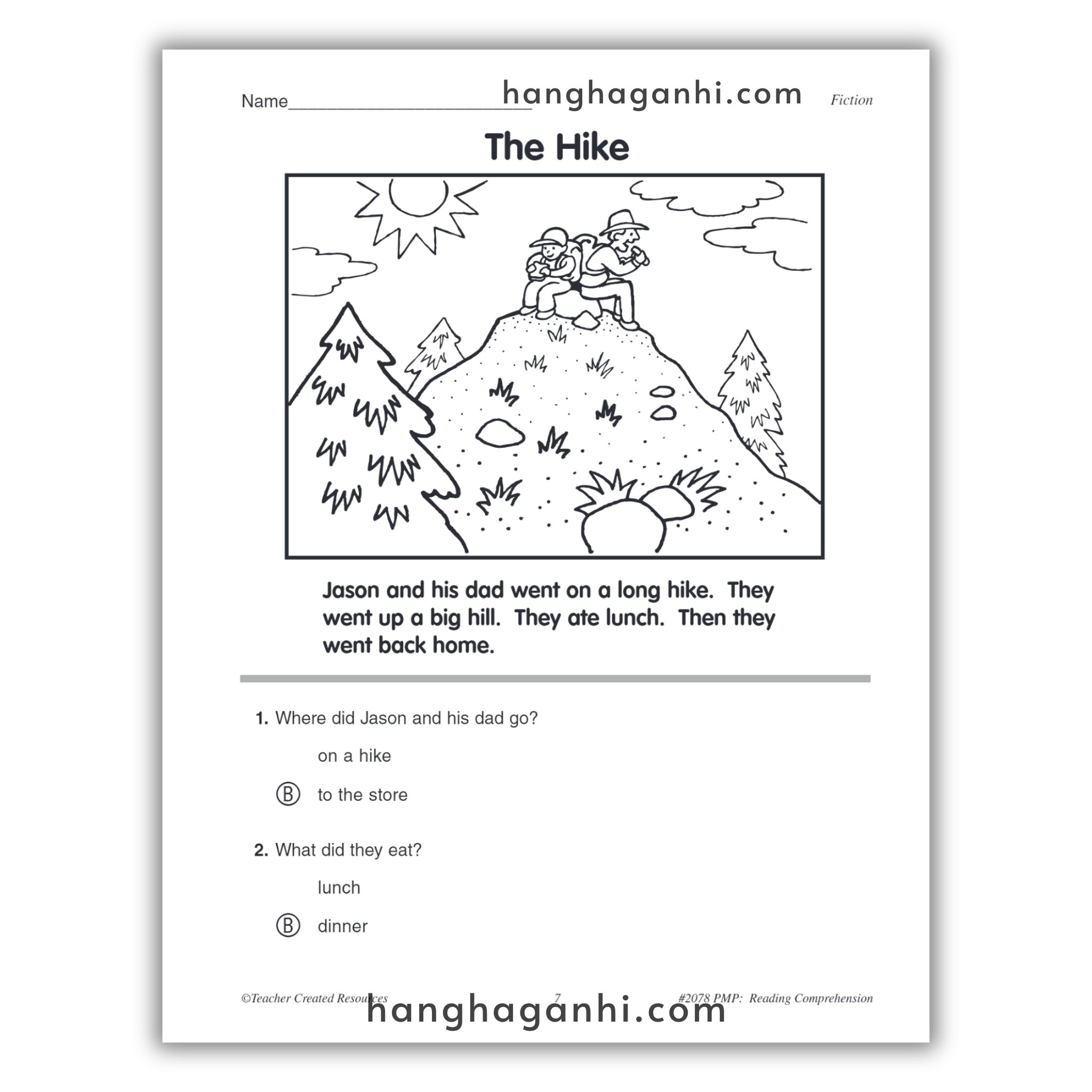 Reading Comprehension Grade K Teacher Created Resources, sách đọc hiểu lớp K_thumbnail_18