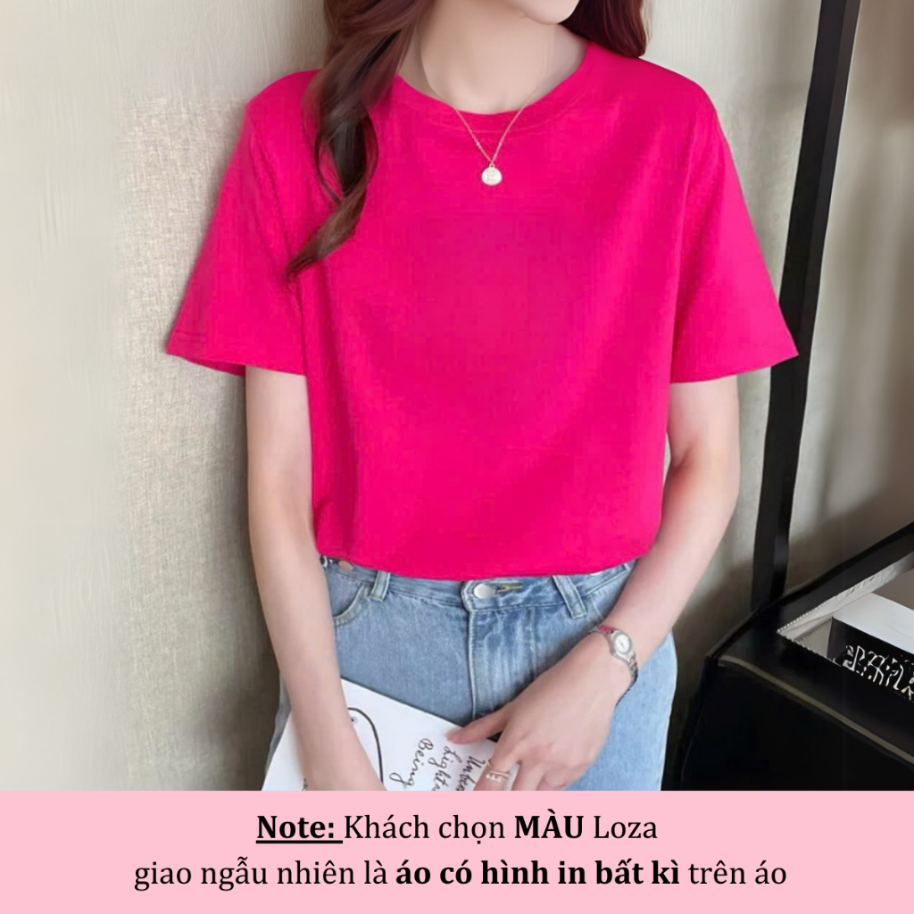 [Form Rộng] Áo phông nữ form rộng lẻ size mẫu lộn xộn - Giao hình ngẫu nhiên - Áo thun nữ Loza XA018_thumbnail_3