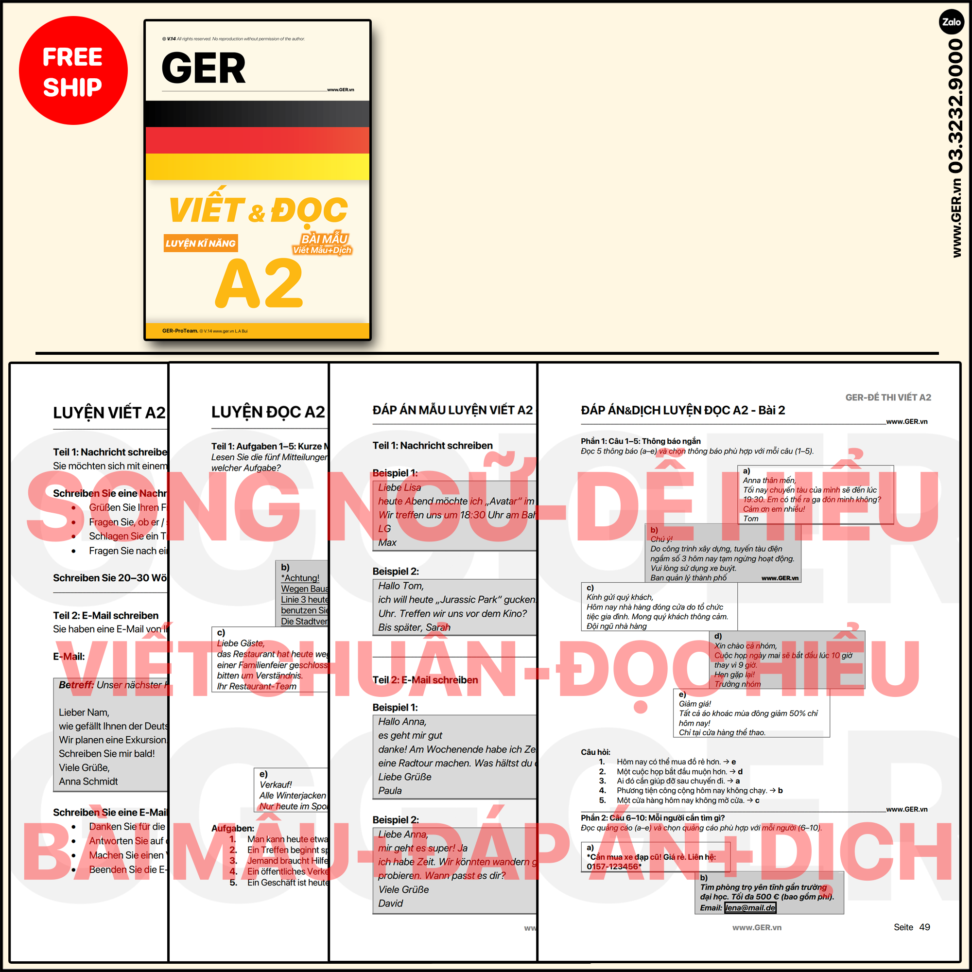 Viết&Đọc Tiếng Đức A2