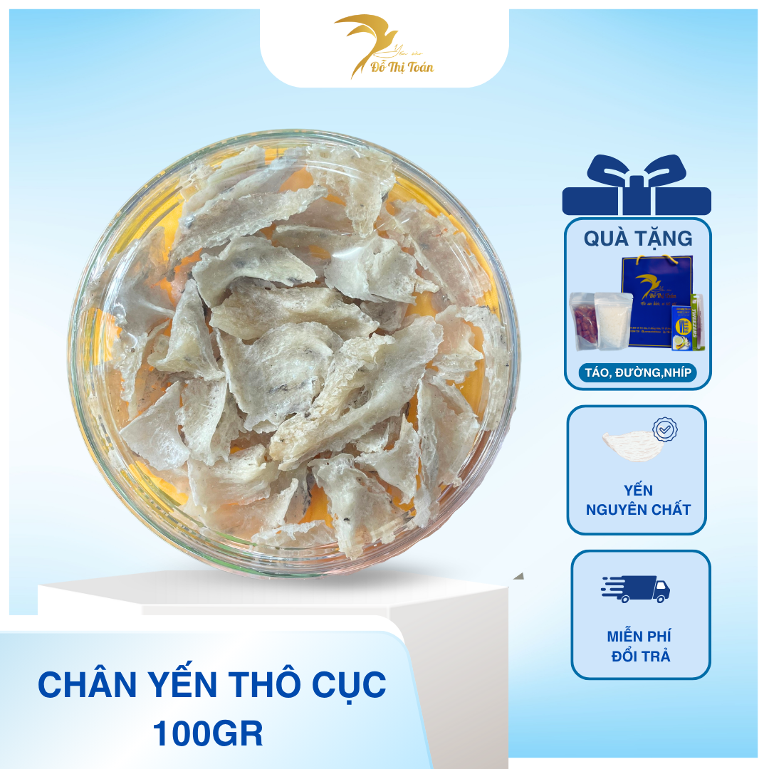 [T23] CHÂN THÔ ĐẾ CỤC- HỘP 100GR