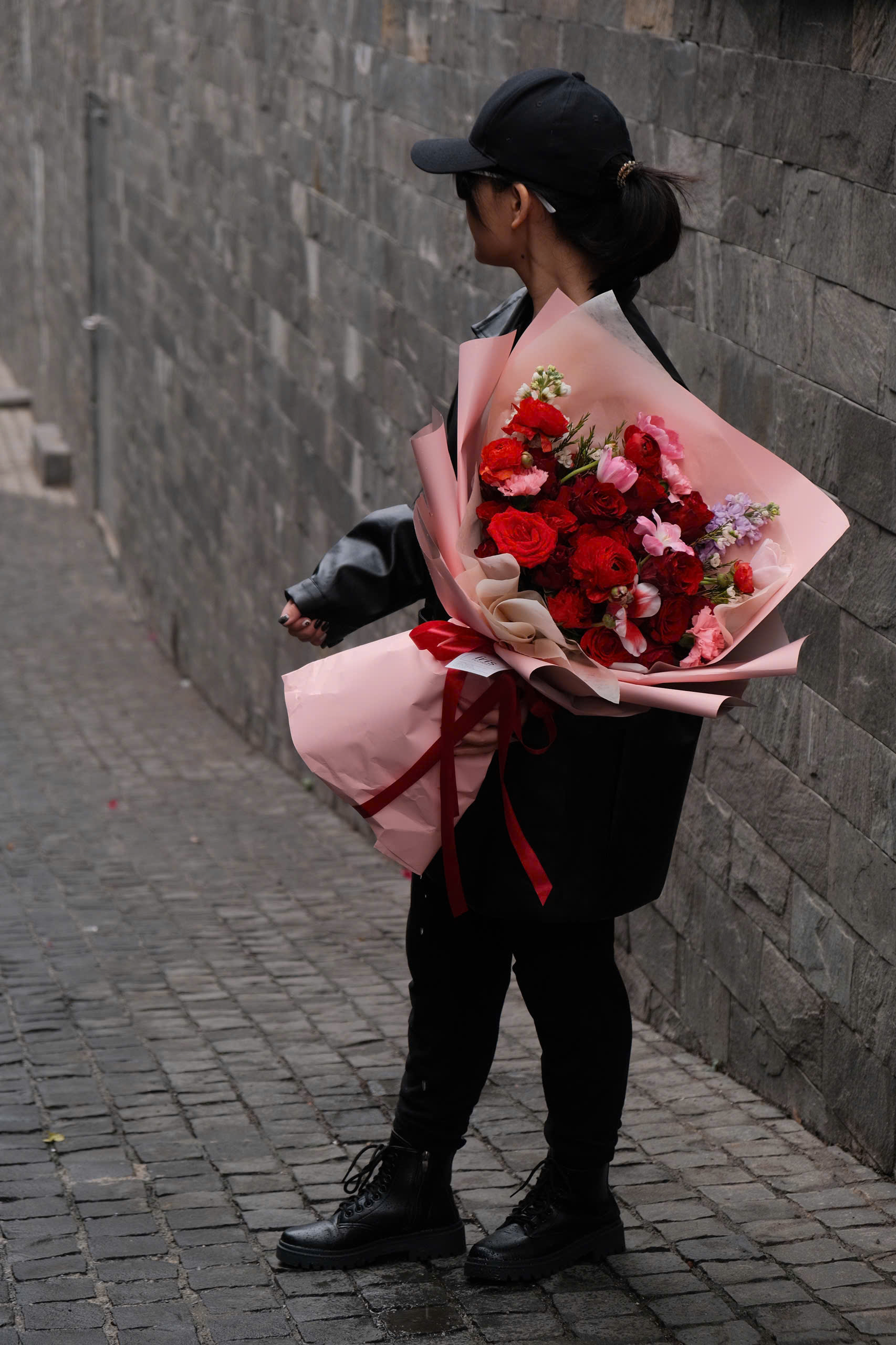 Bó hoa tone Đỏ hồng mix tulip_thumbnail_2