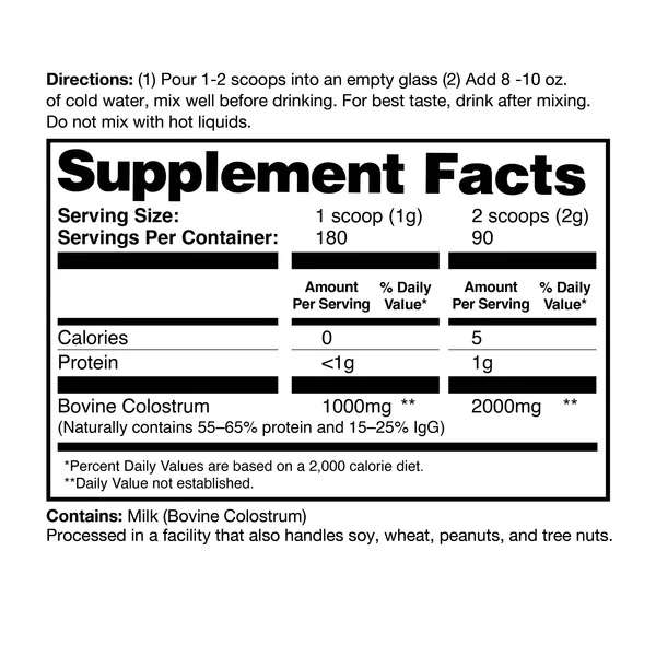 Sữa Non Zena Nutrition Pure Colostrum 2000 mg - Hộp 180g_thumbnail_2