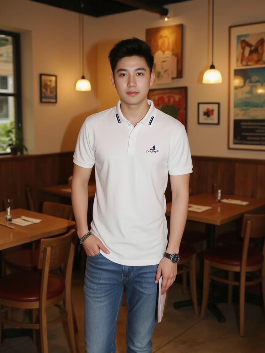 Áo polo nam form vừa 1939 Lion King vải cá sấu đứng form thoáng mát in basic_thumbnail_5