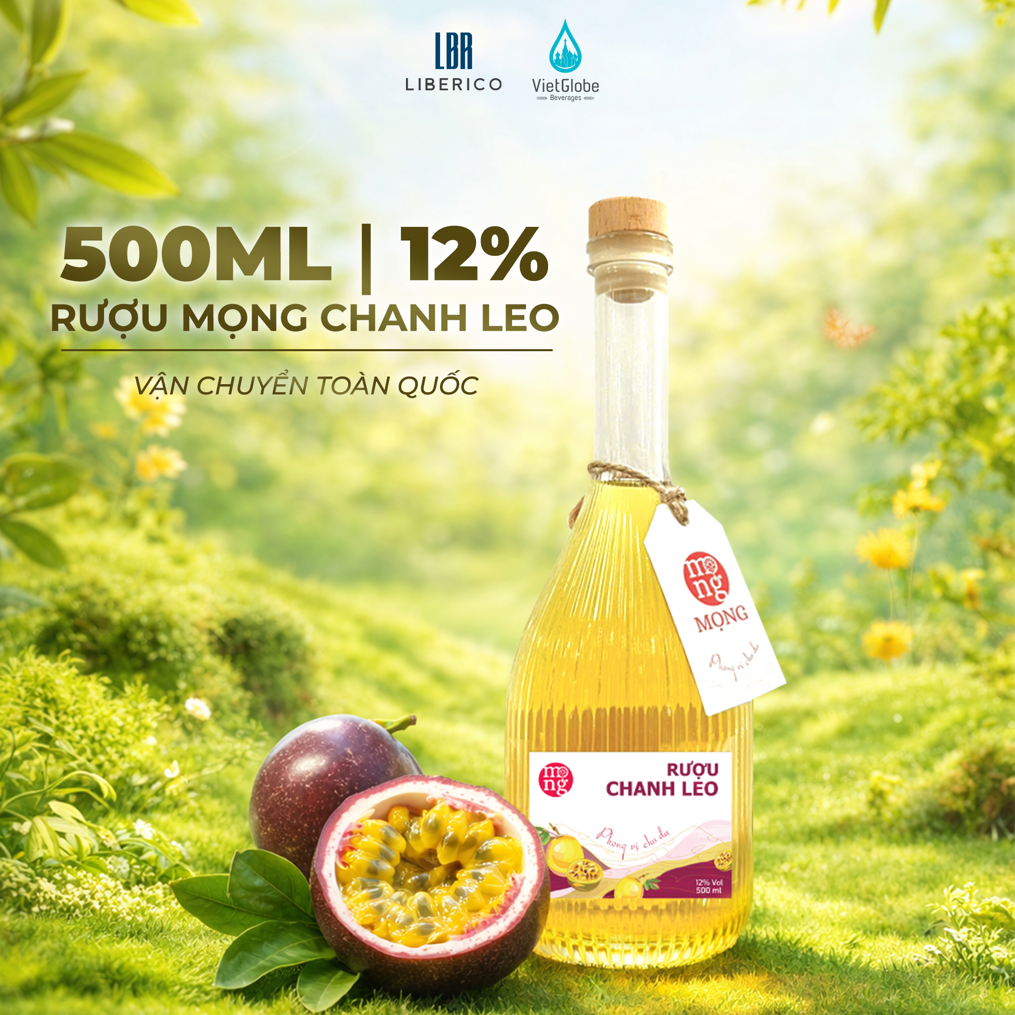 Mọng Rượu Chanh leo 12% Vol - 500ml