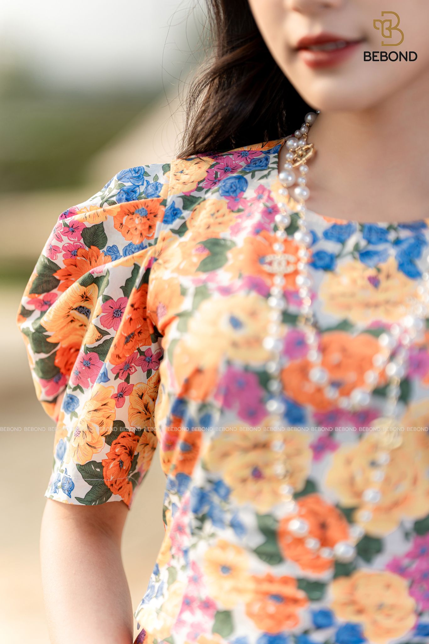 Set Áo Crotop - Chân váy xòe Pansy HOA CAM_thumbnail_2