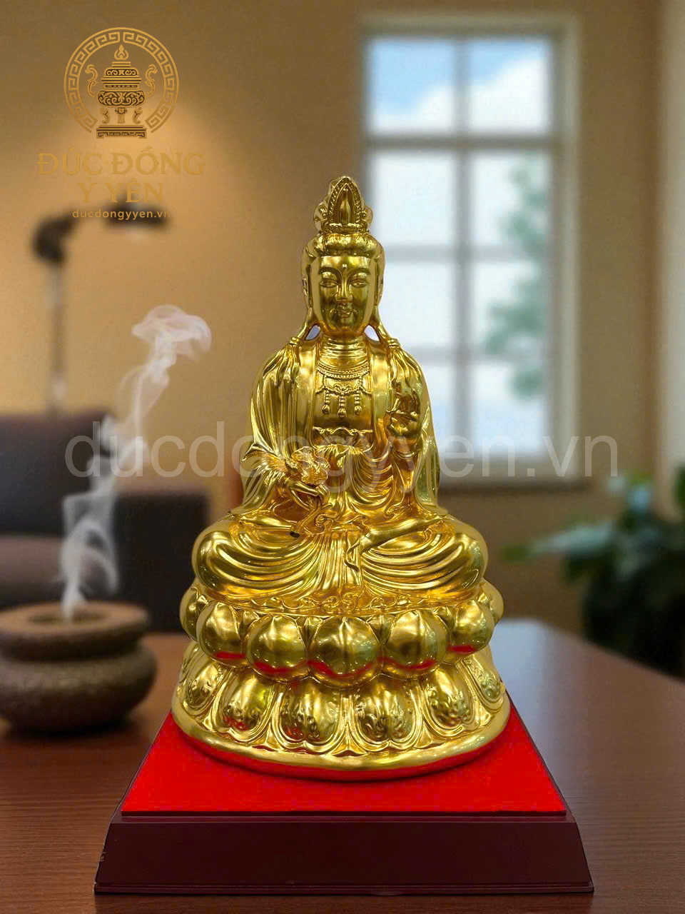 Tượng Đại Thế Chí Bồ Tát dát vàng 9999