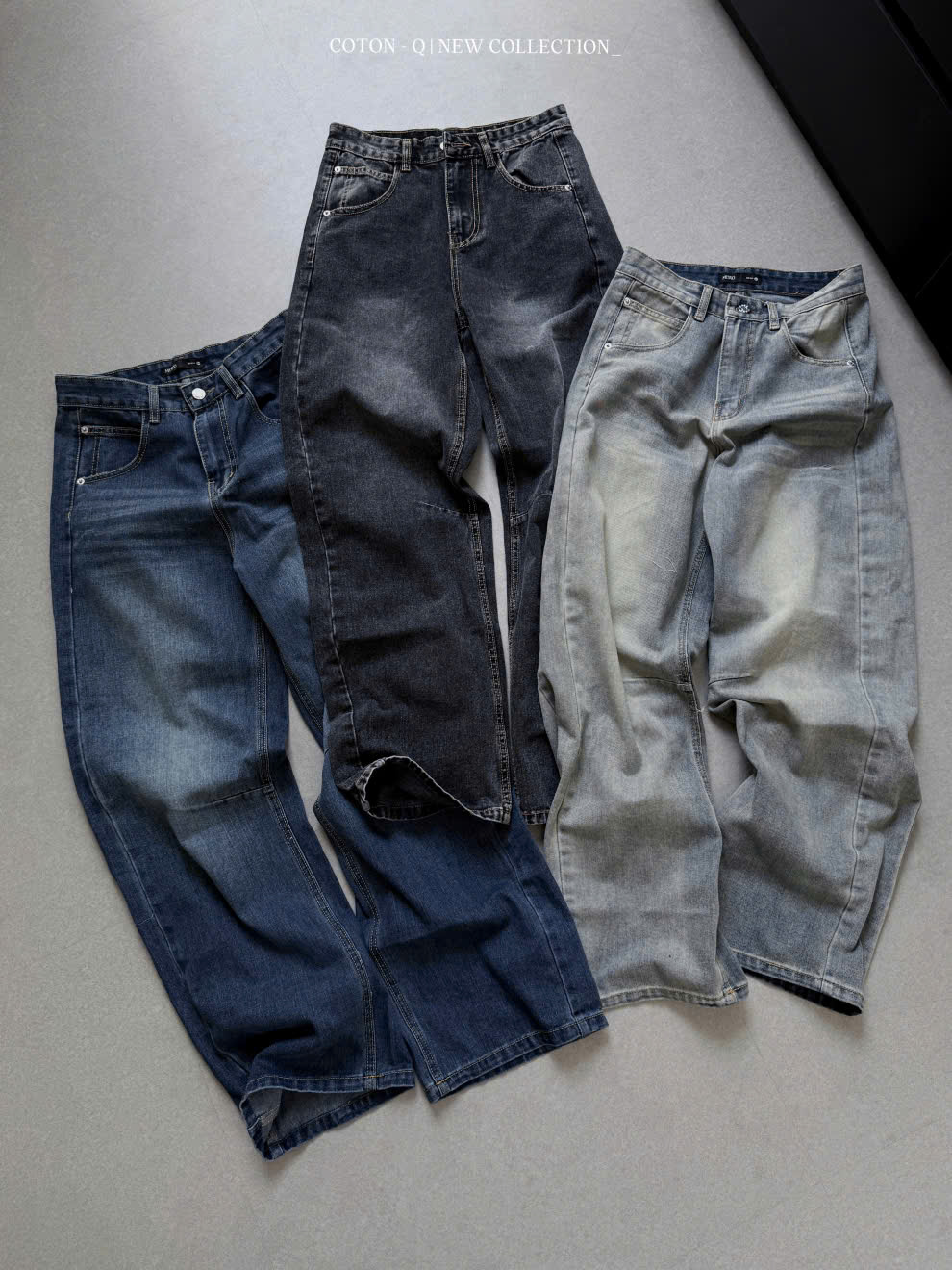 Quần jean suông 3 màu ( KHÓI )_thumbnail_0