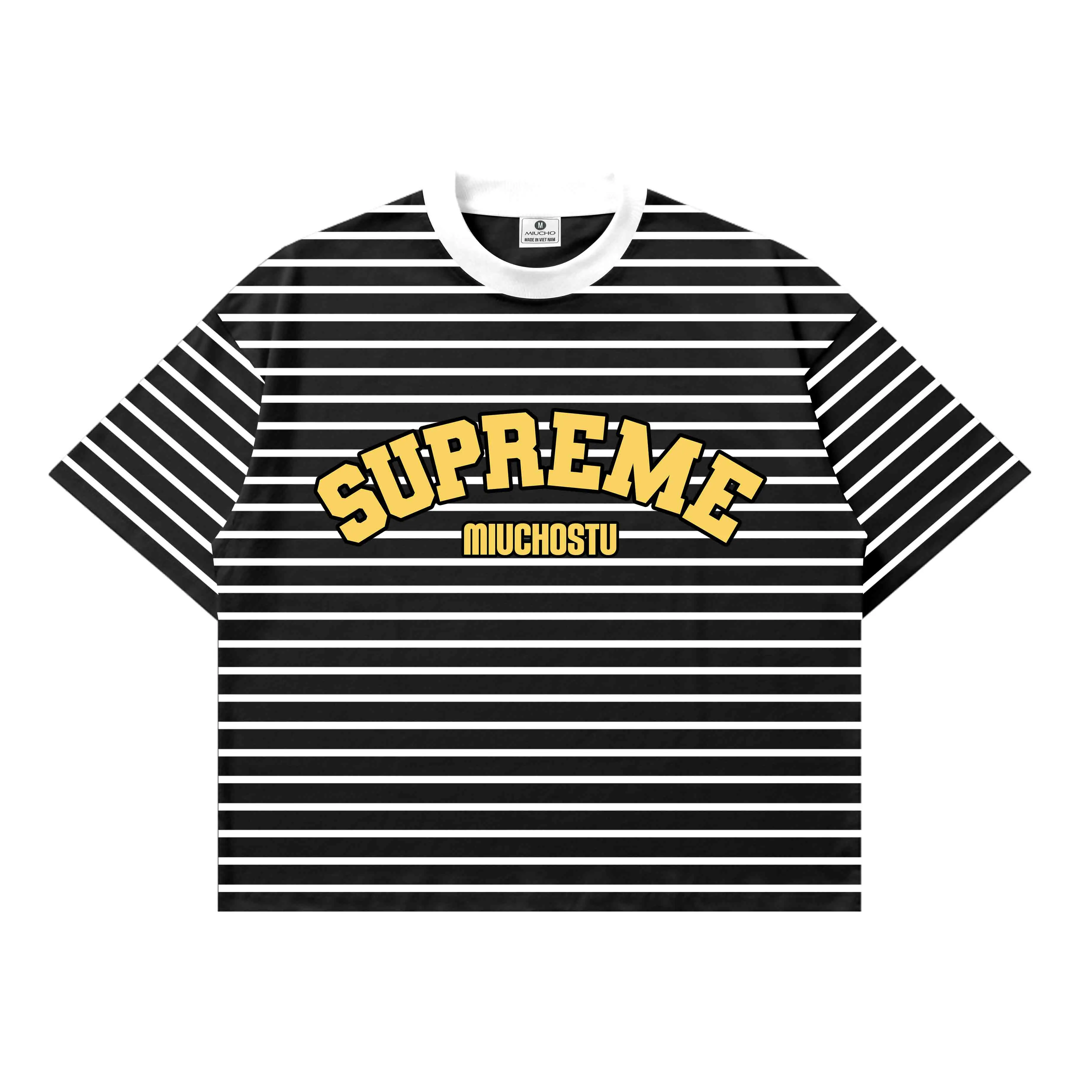 Áo thun nam nữ form boxy kẻ sọc mix màu Miucho vải borip thoáng mát mềm mại cổ tròn in basic 2830_thumbnail_6